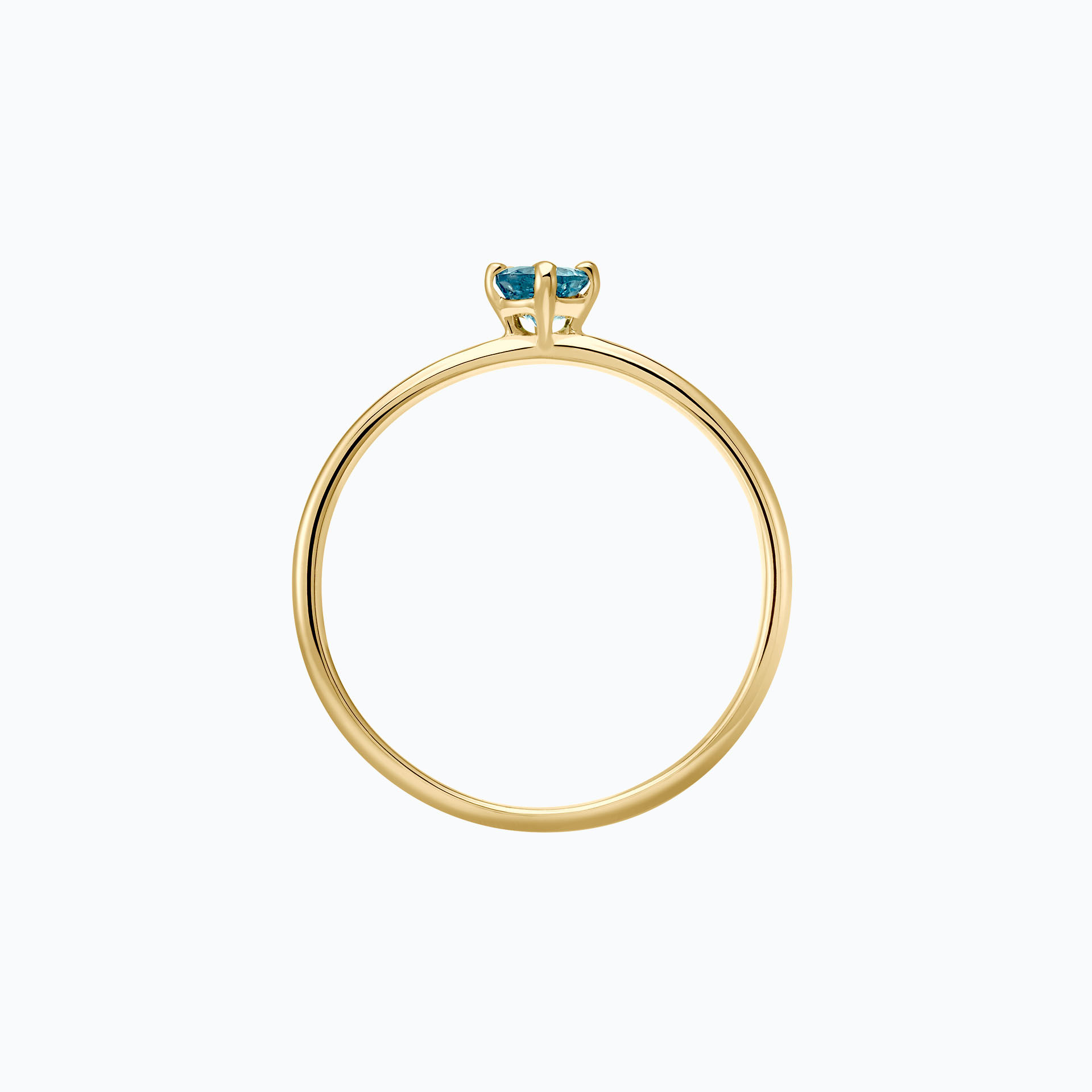 Solitaire Alva Topaze Blue London 3.5 mm