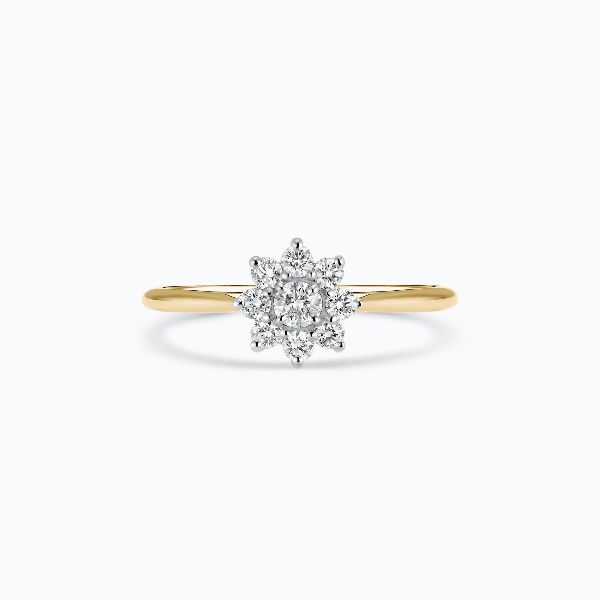 Solitaire Marguerite Étoilée 0.10 carat