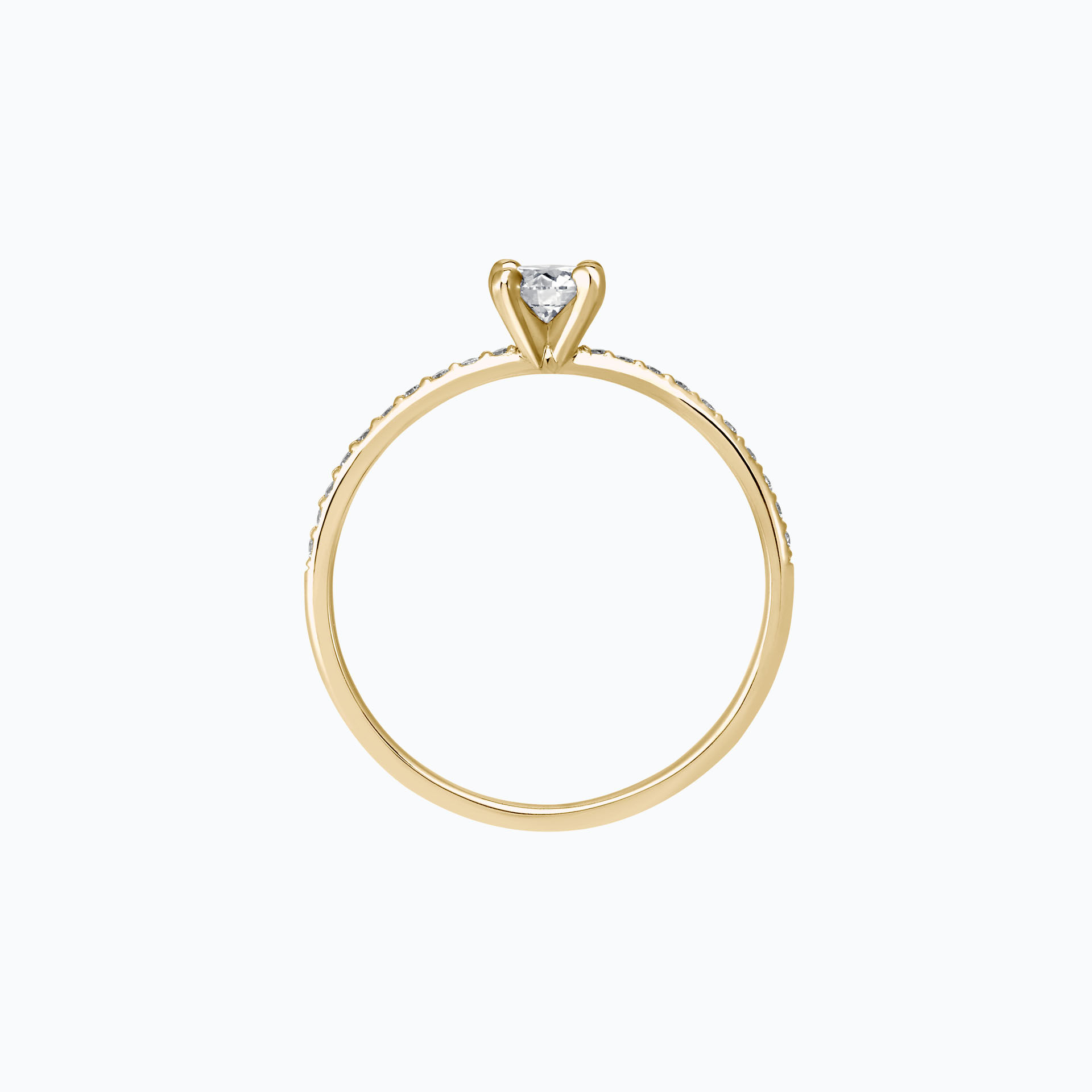 Solitaire Pavé Séléné Éclat