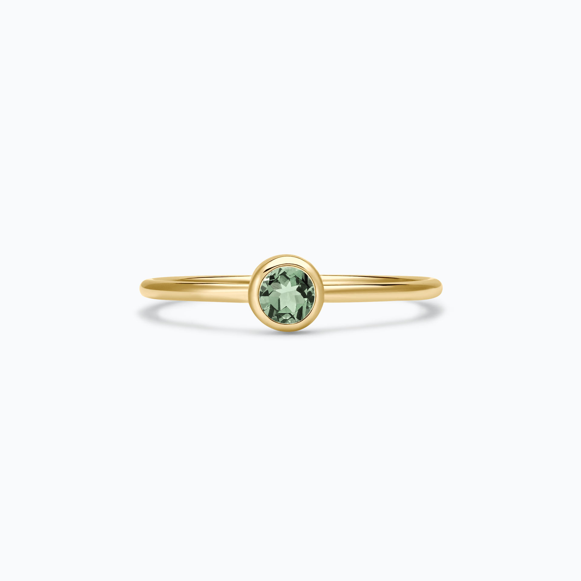 Solitaire Harmony Saphir Vert 3.5 mm