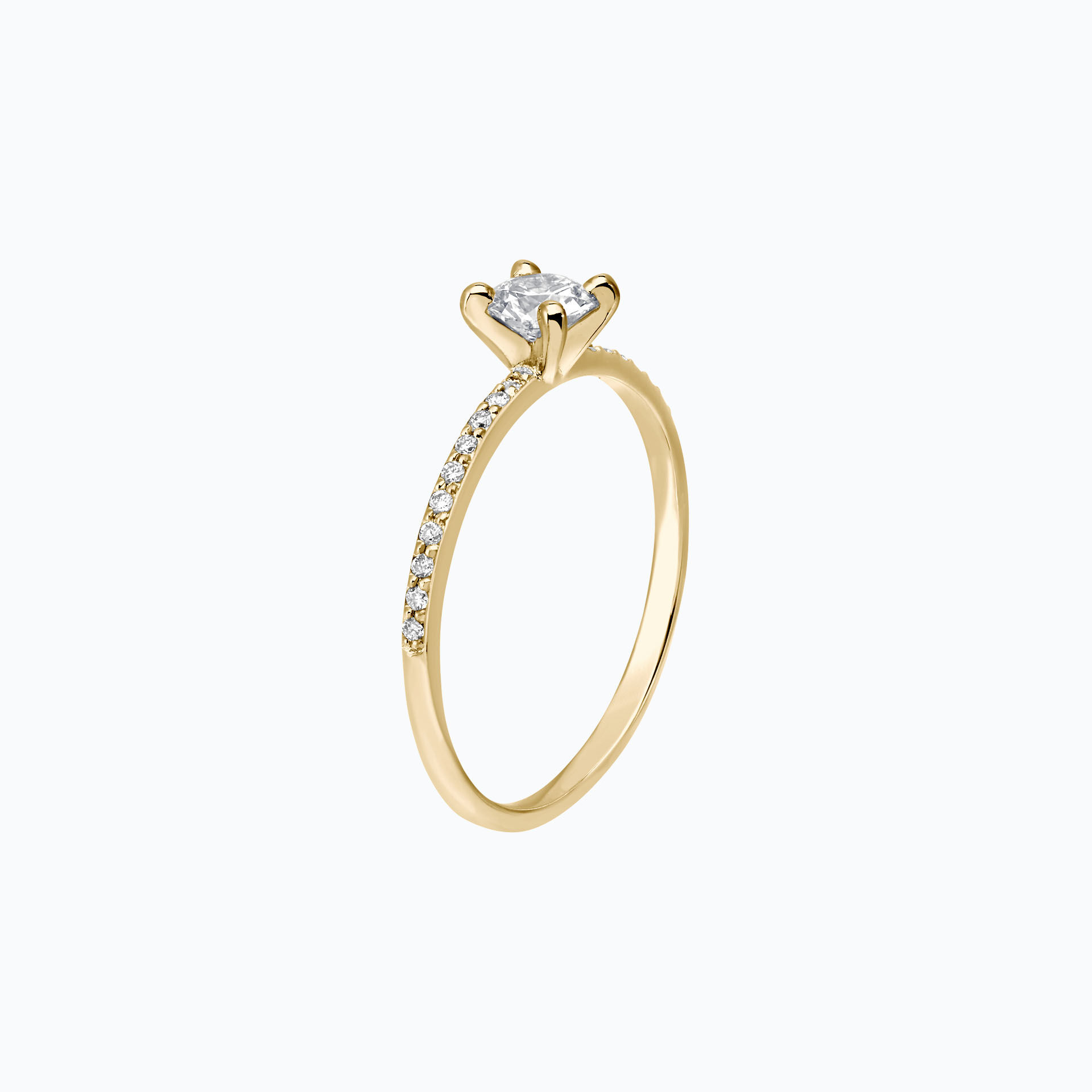 Solitaire Pavé Séléné Éclat