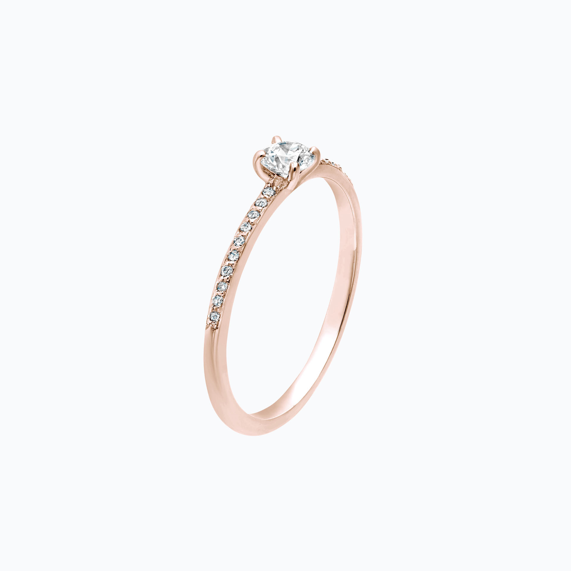 Solitaire Pavé Séléné 0.20 carat
