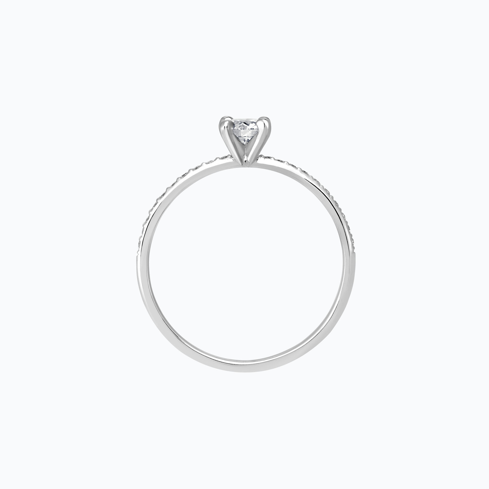 Solitaire Pavé Séléné Éclat