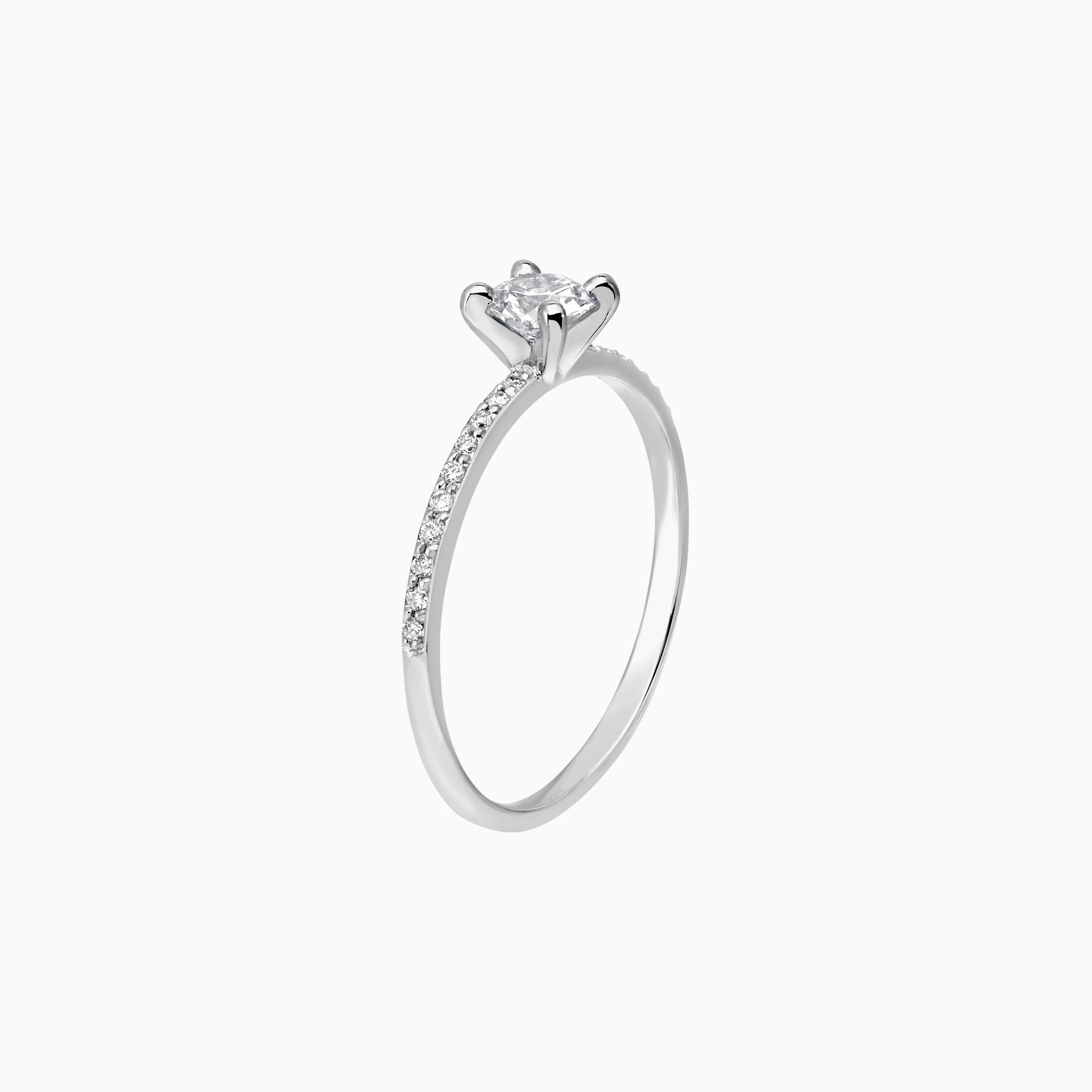 Solitaire Pavé Séléné Éclat