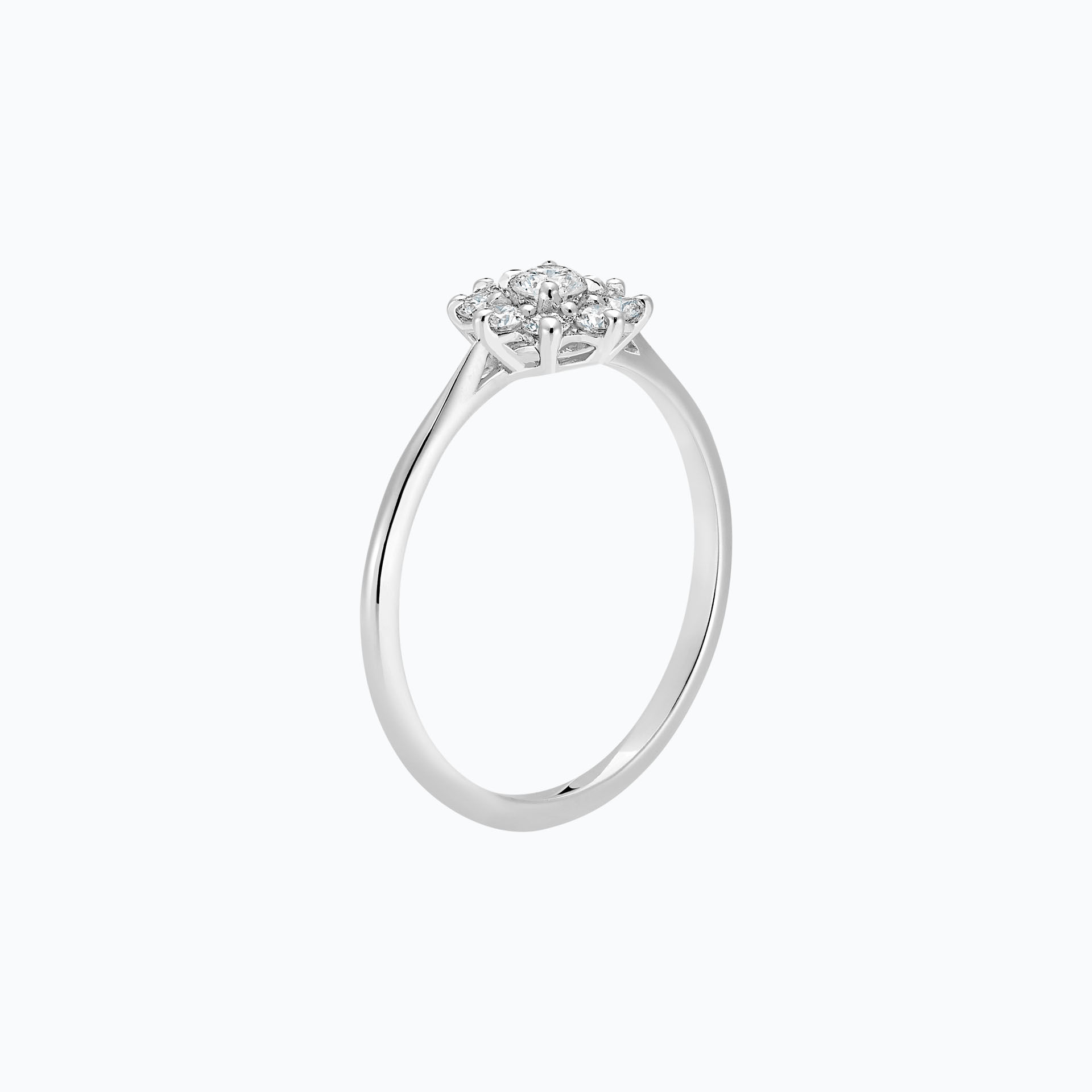 Solitaire Marguerite Étoilée 0.10 carat