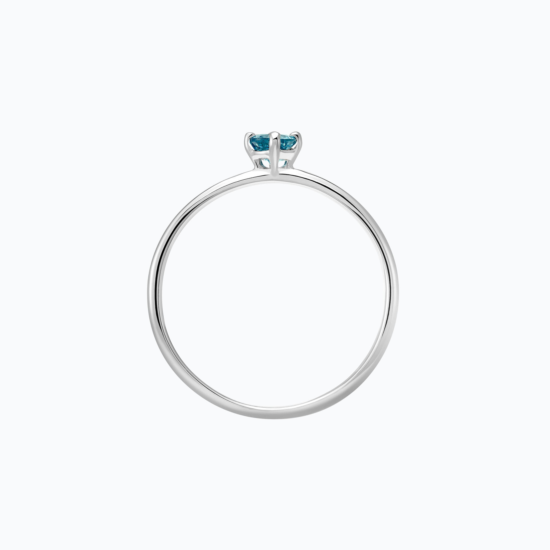 Solitaire Alva Topaze Blue London 3.5 mm