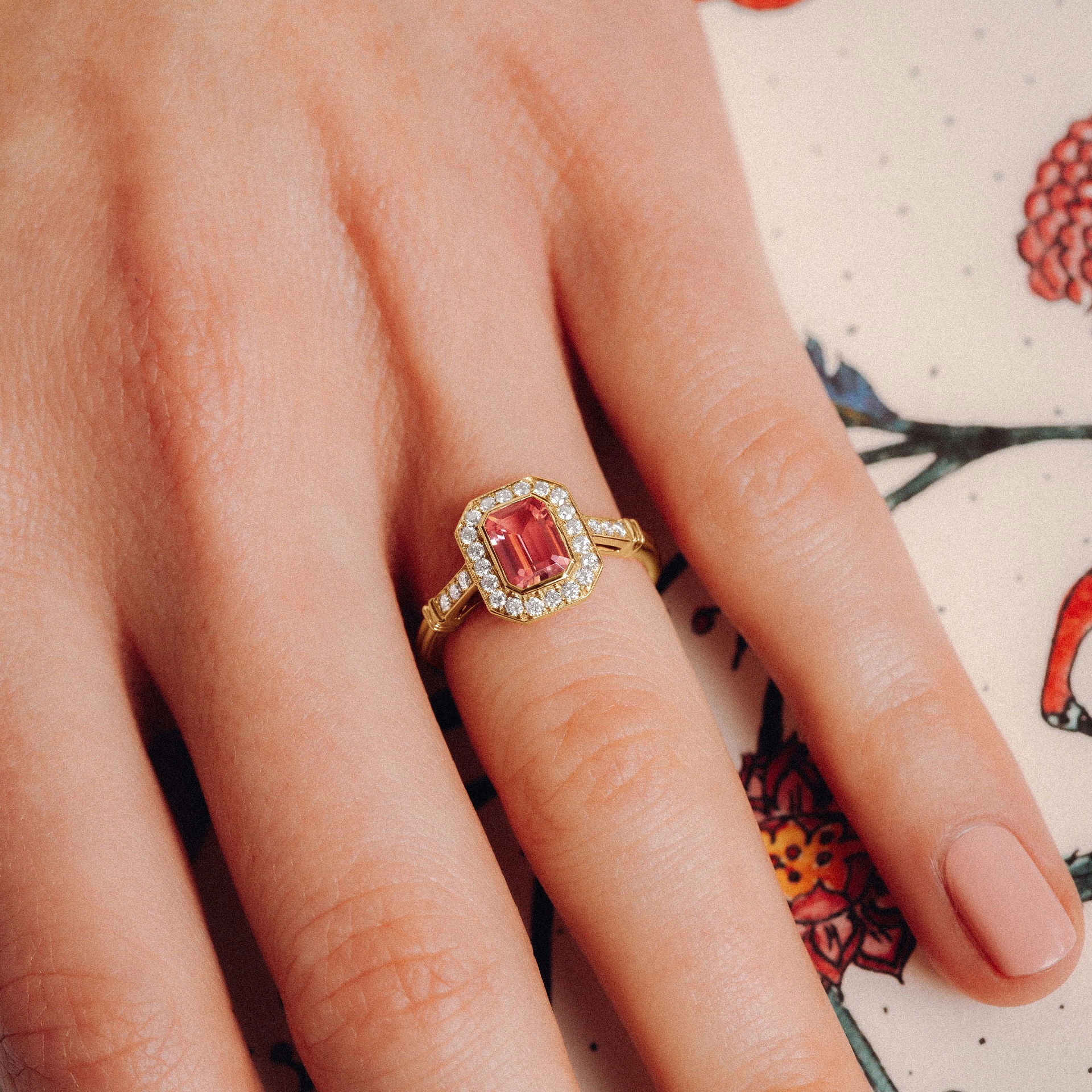 Solitaire Gabrielle Tourmaline