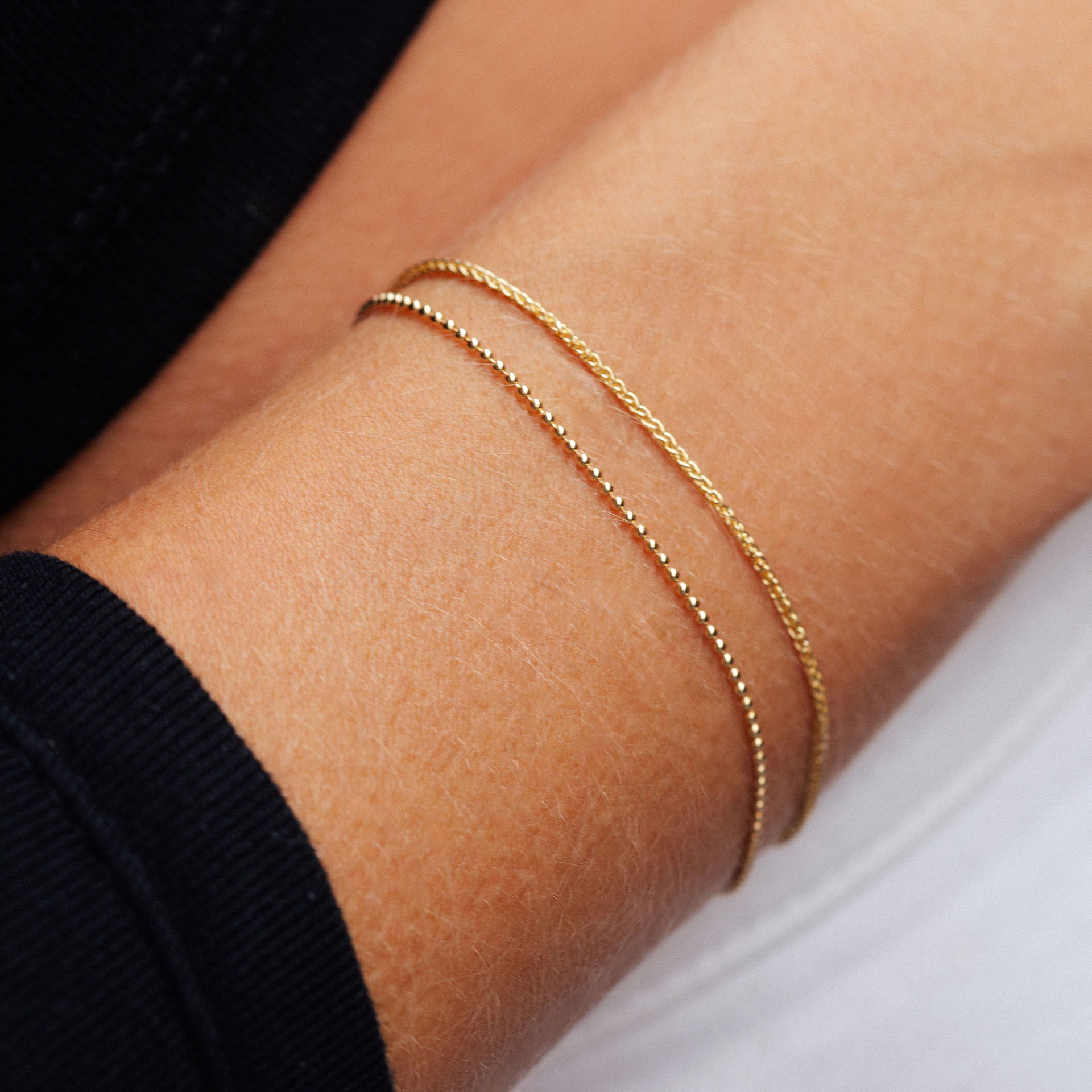 Bracelet 2 Fils d'Or