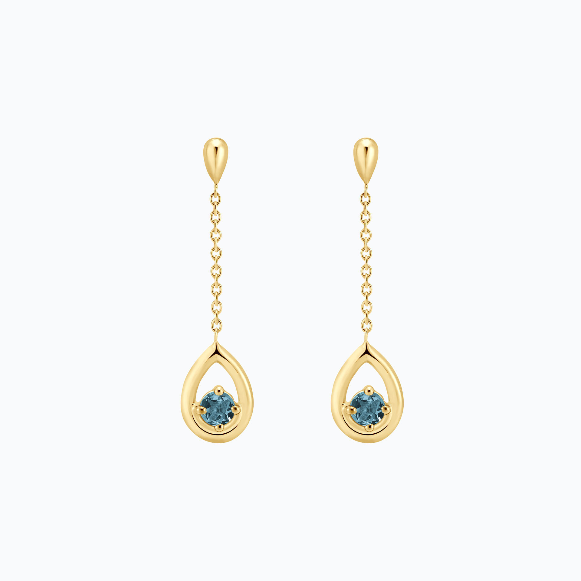 Pendants Jasmin Aigue-marine