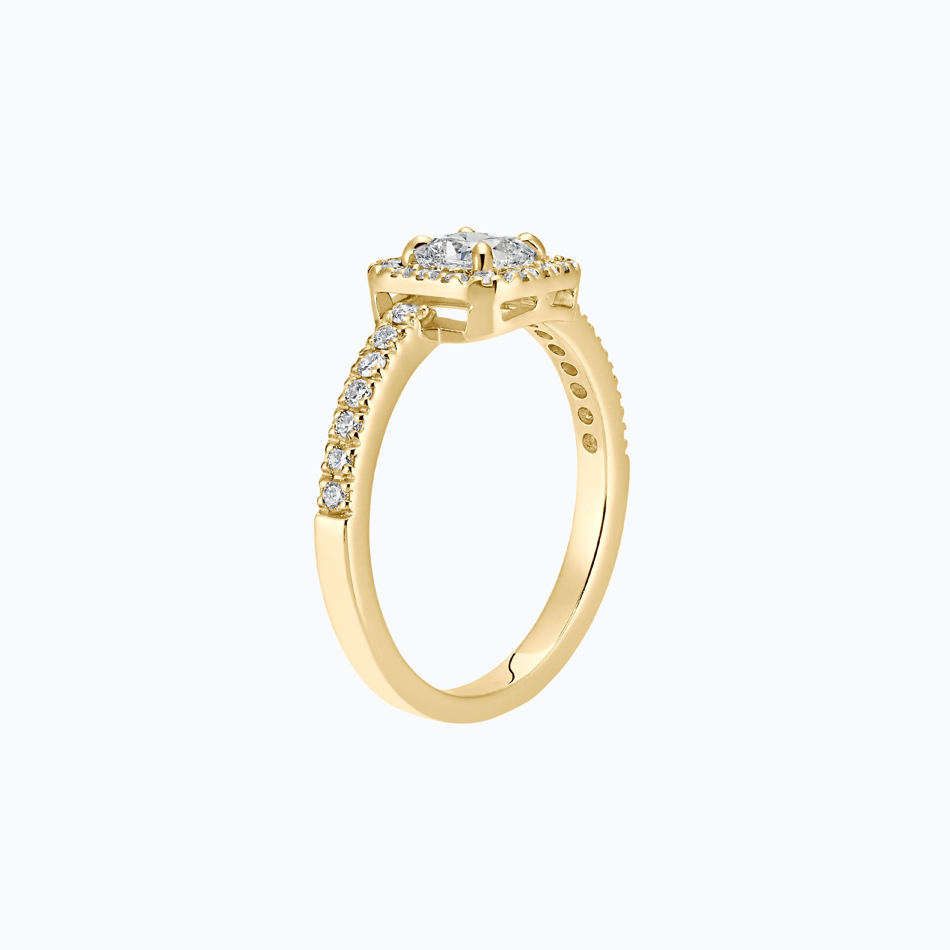 Solitaire Pavé Charlotte