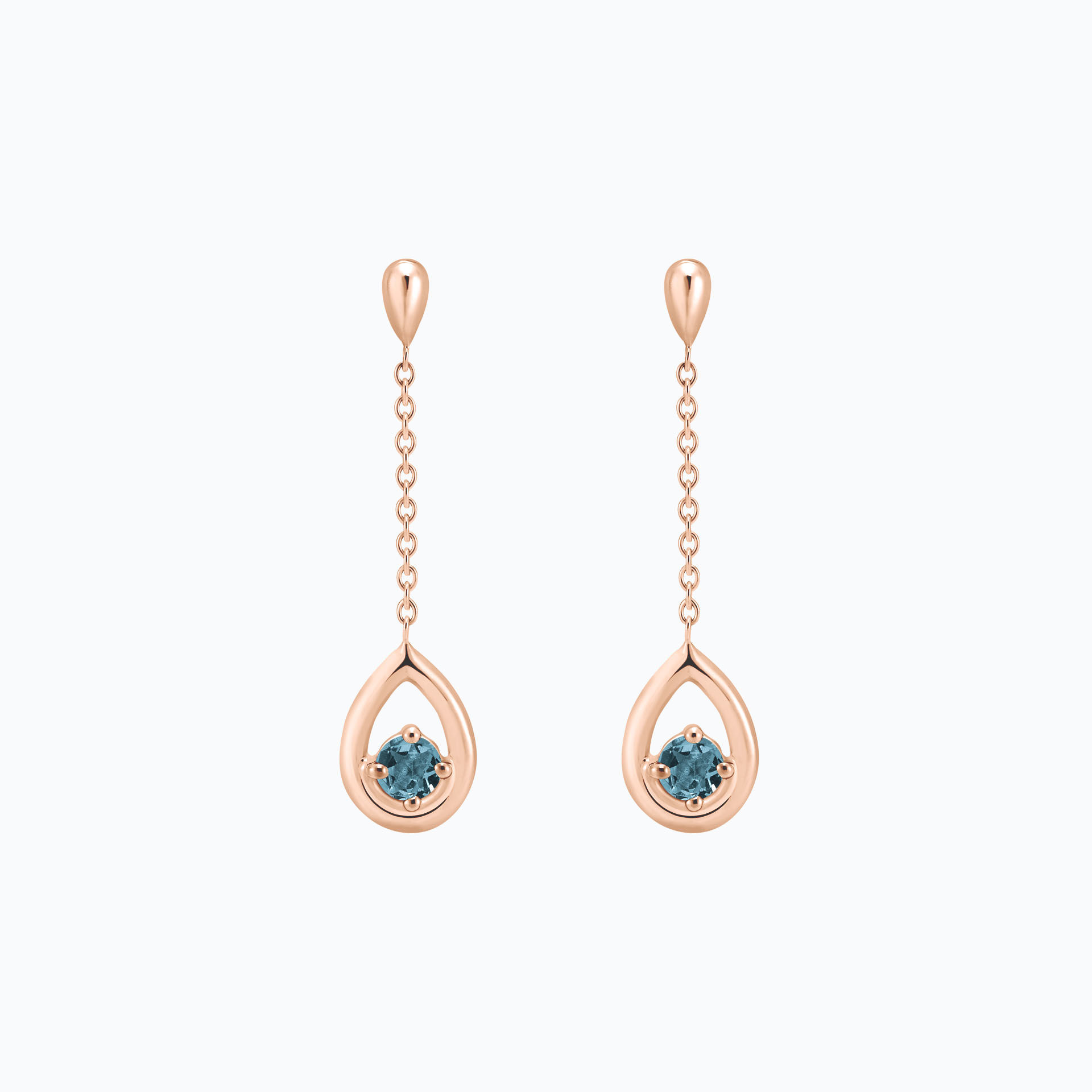 Pendants Jasmin Aigue-marine