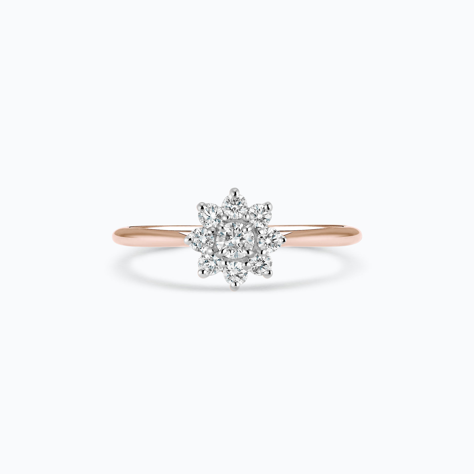 Solitaire Marguerite Étoilée 0.10 carat