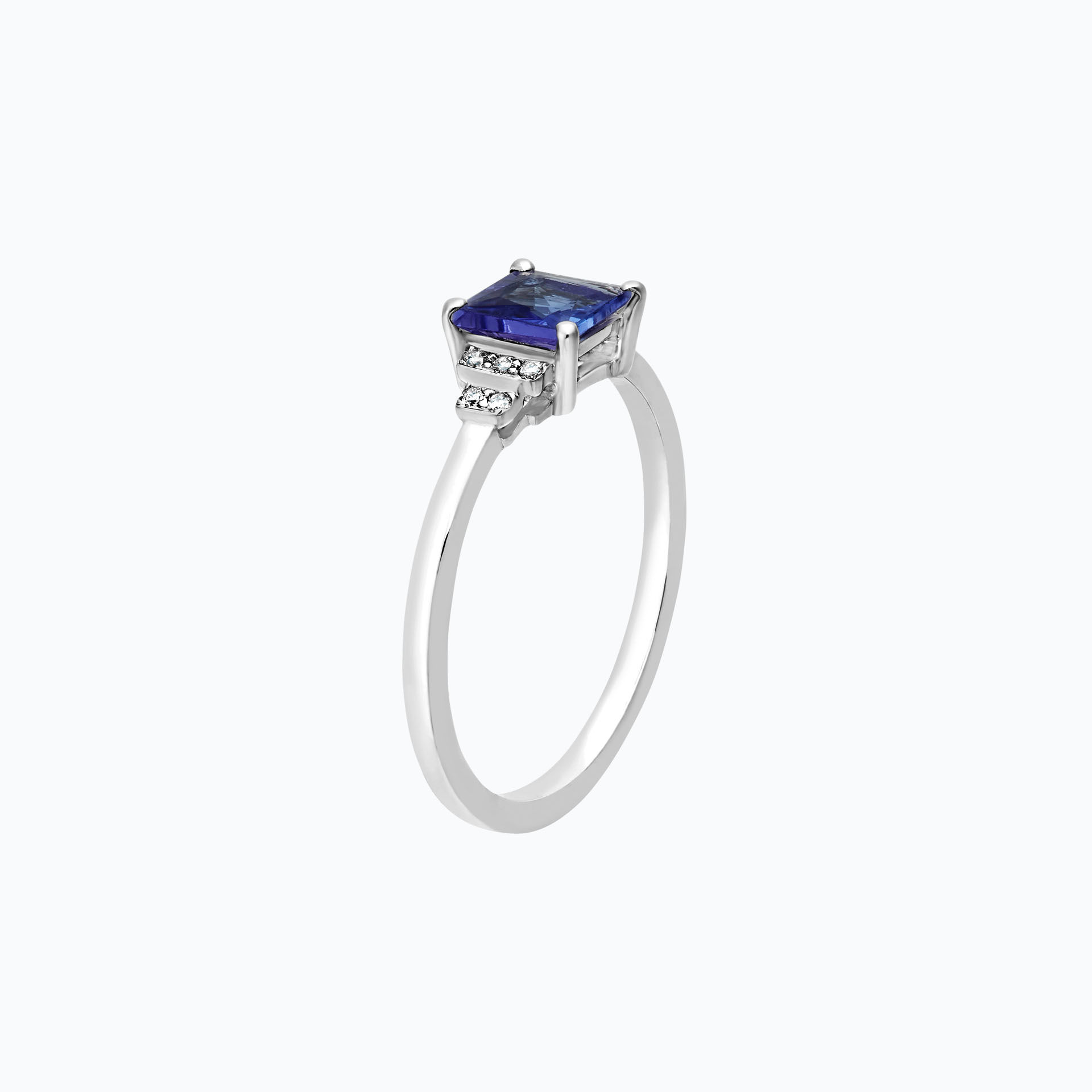 Solitaire Shirley Tanzanite 5 x 5 mm
