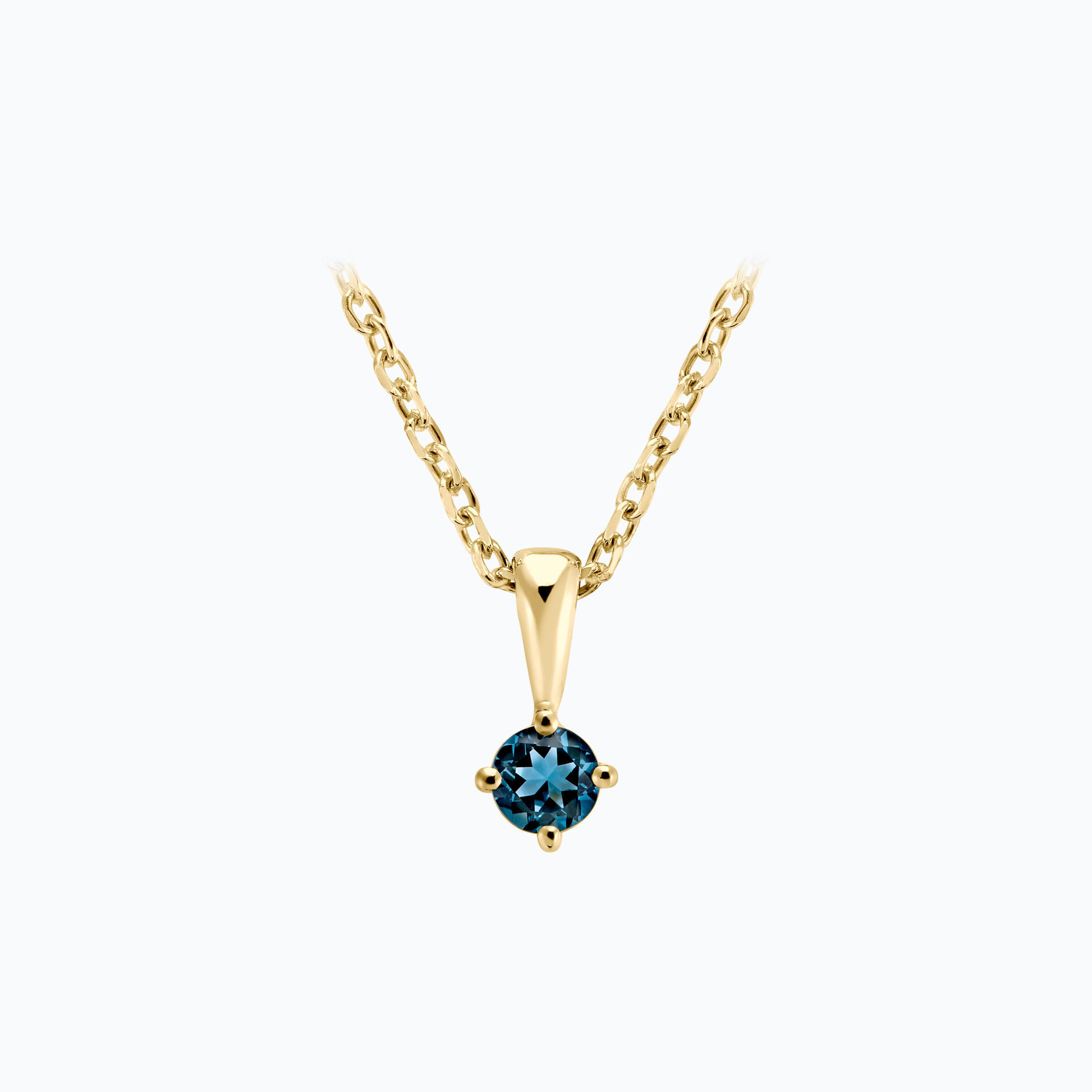 Pendentif Alva Topaze Blue London 3.5 mm
