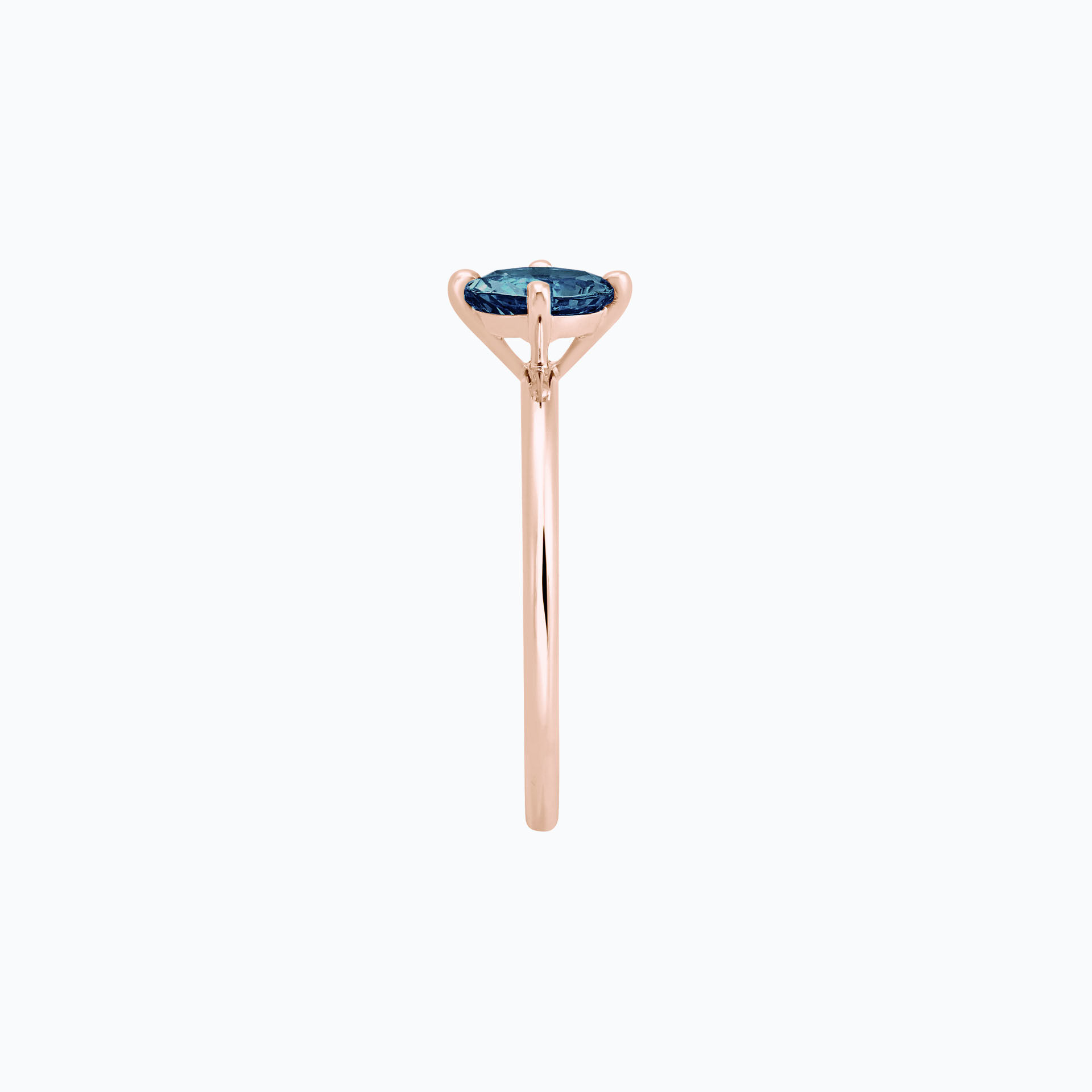 Solitaire Alva Topaze Blue London 6 mm