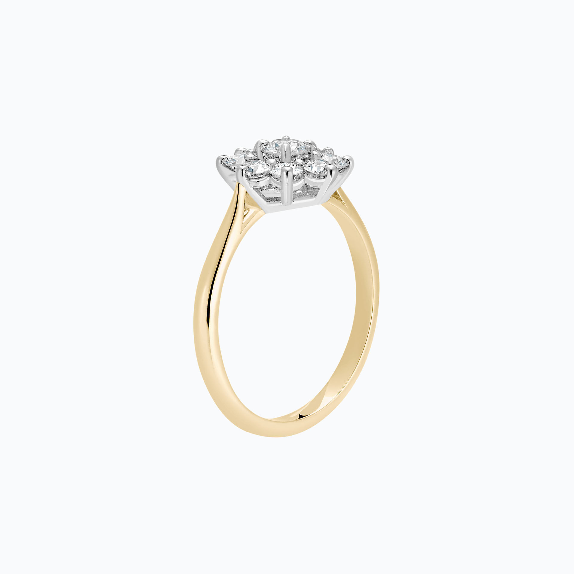 Solitaire Marguerite Étoilée 0.20 carat