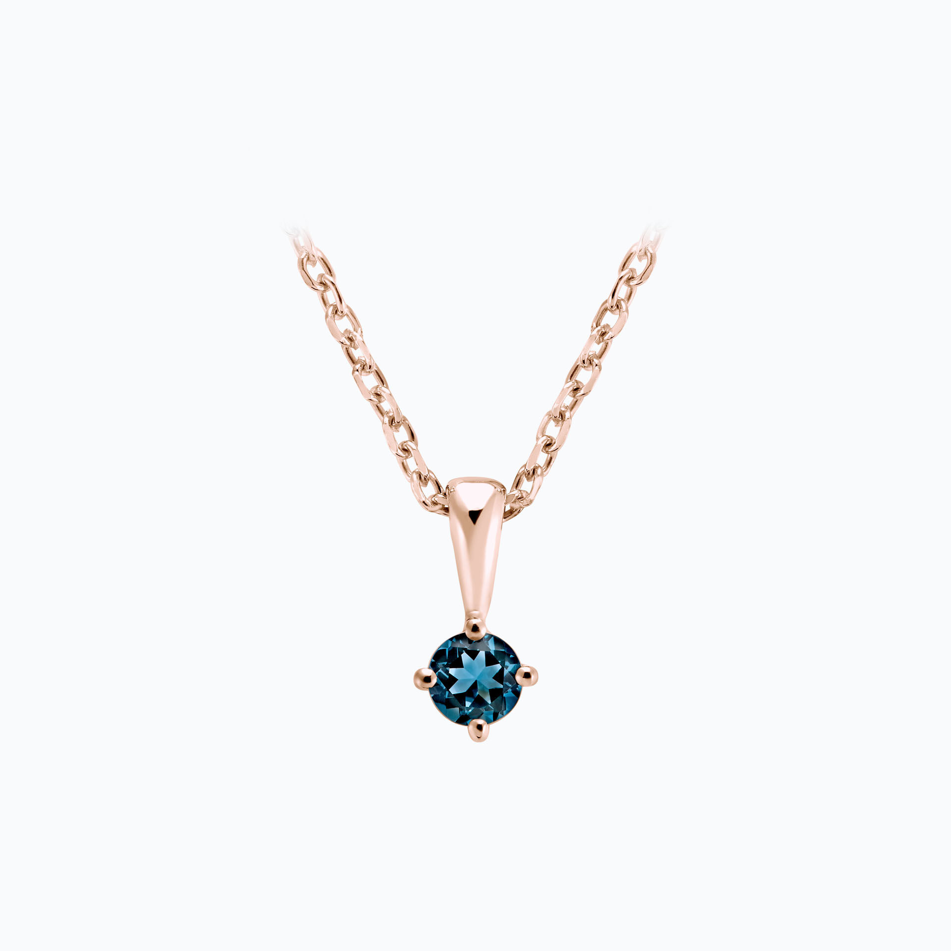 Pendentif Alva Topaze Blue London 3.5 mm