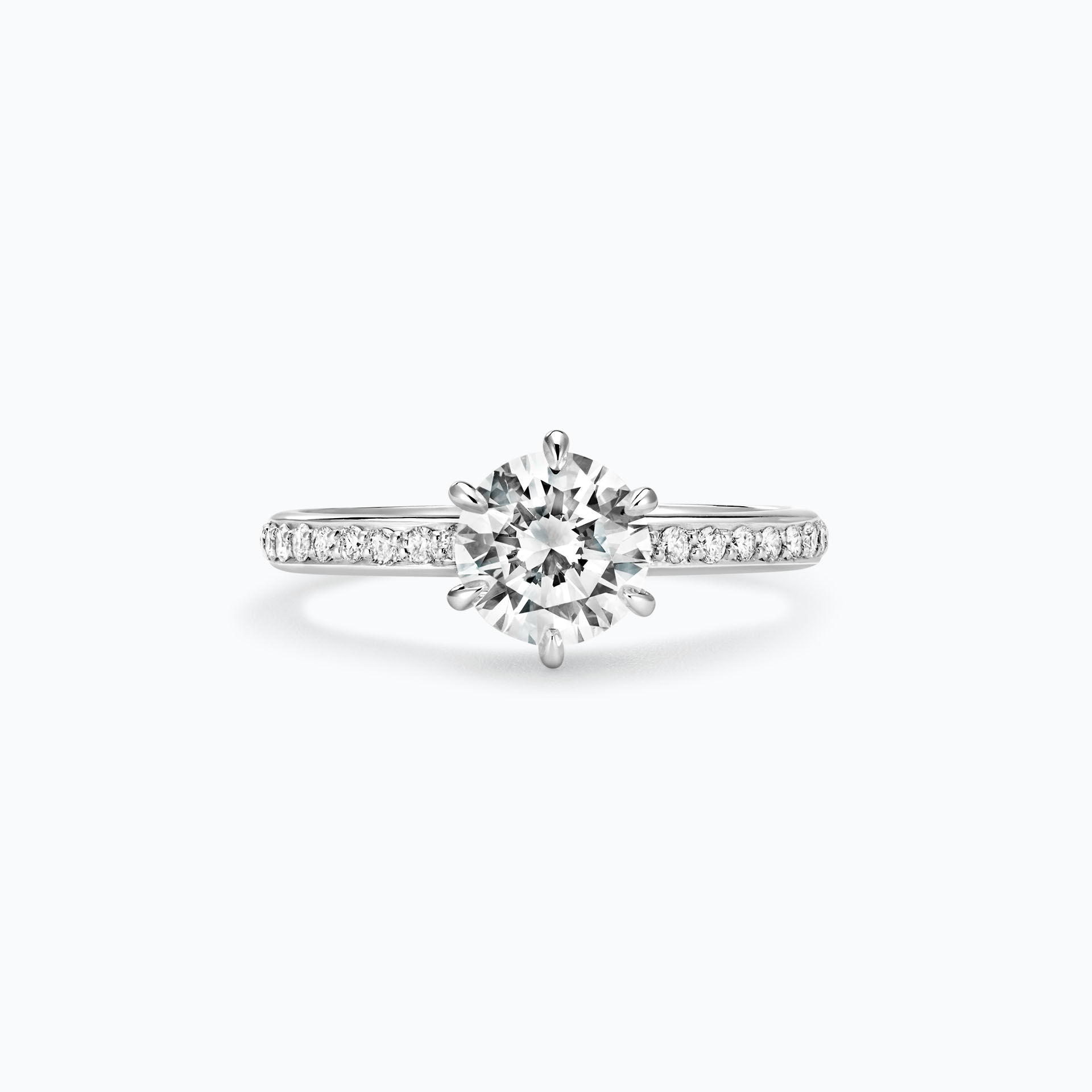 Solitaire Pavé Tulipe