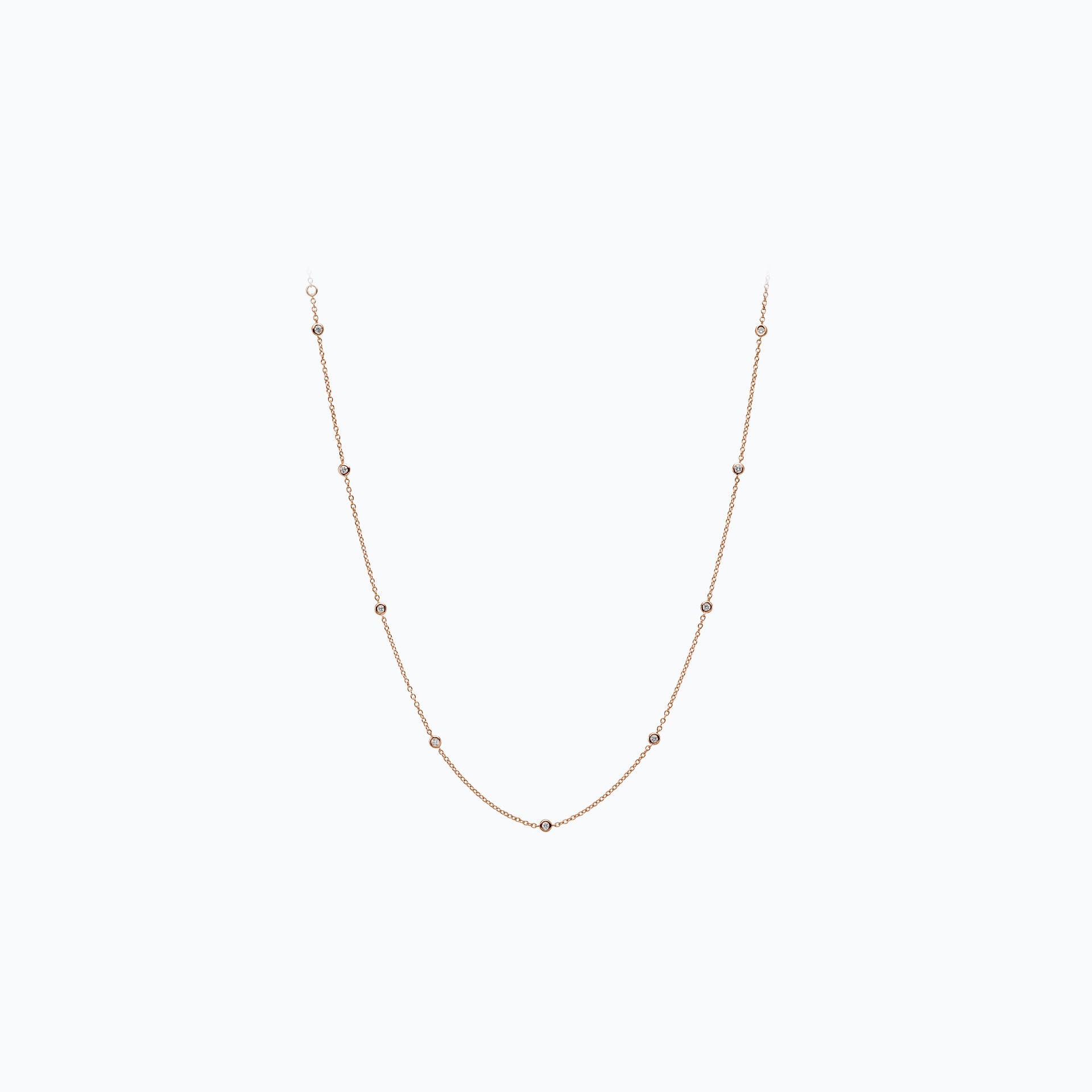 Collier Blossom 9 Diamants de Synthèse