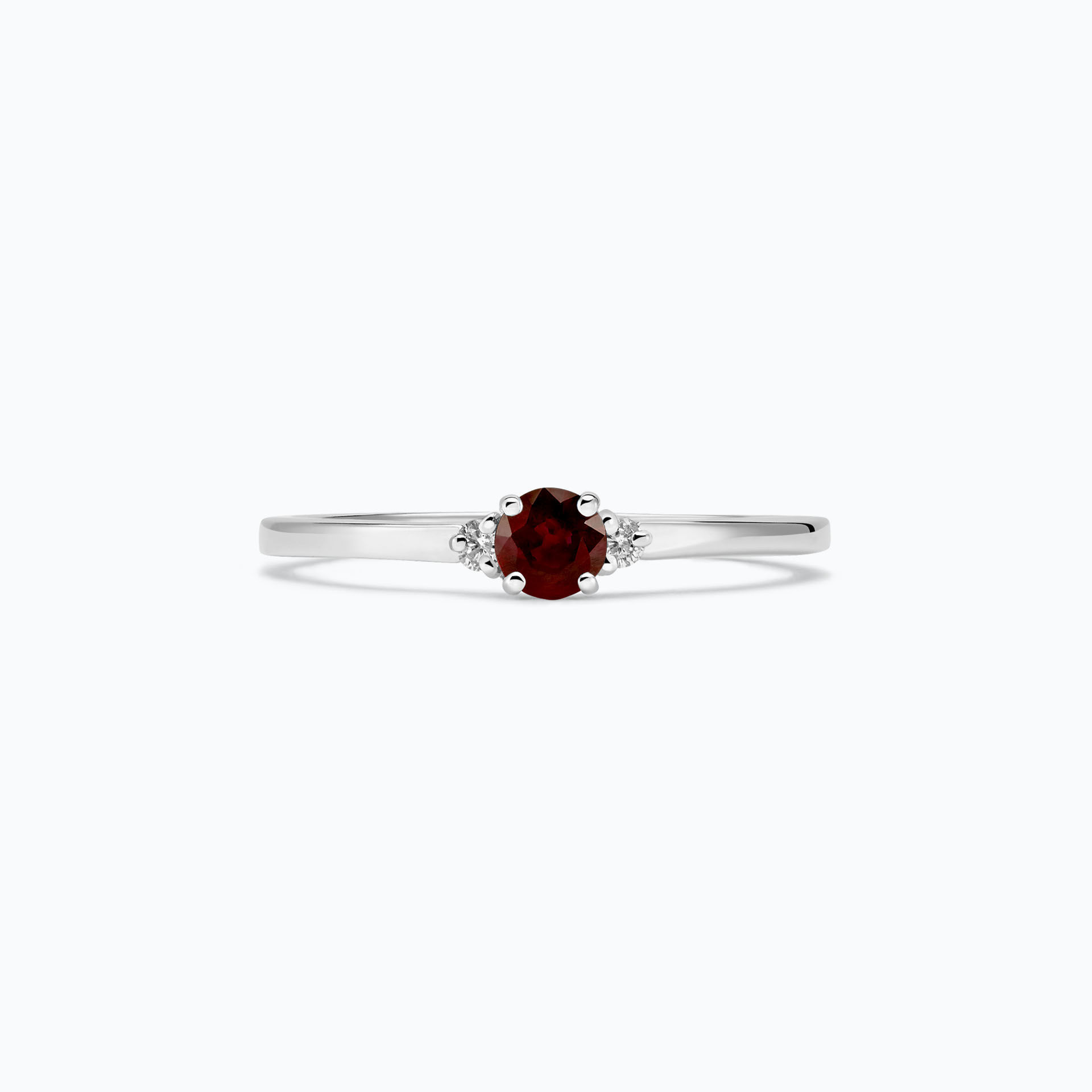 Solitaire Lolly Grenat 3.5 mm