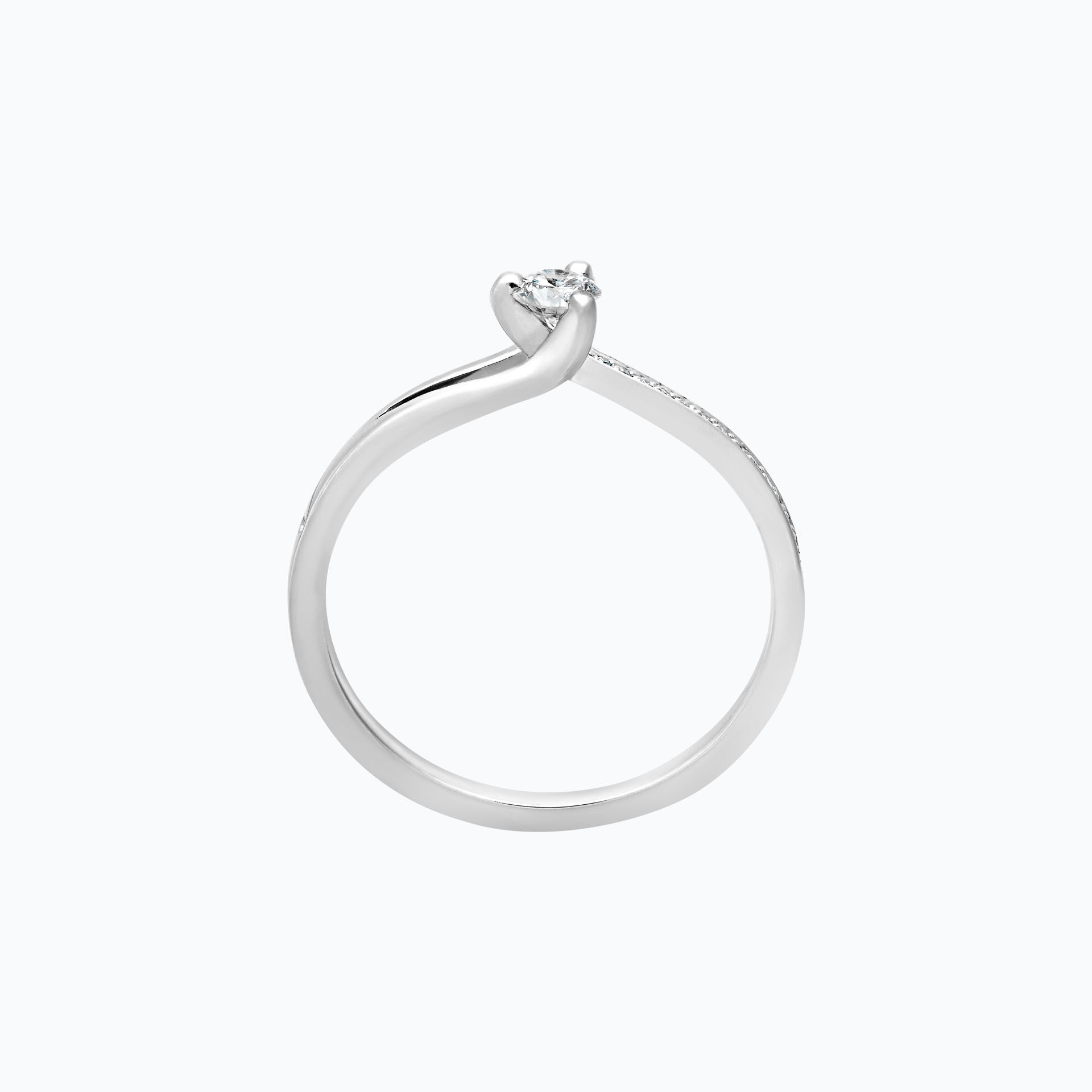 Solitaire Pavé Étoile 0.15 carat