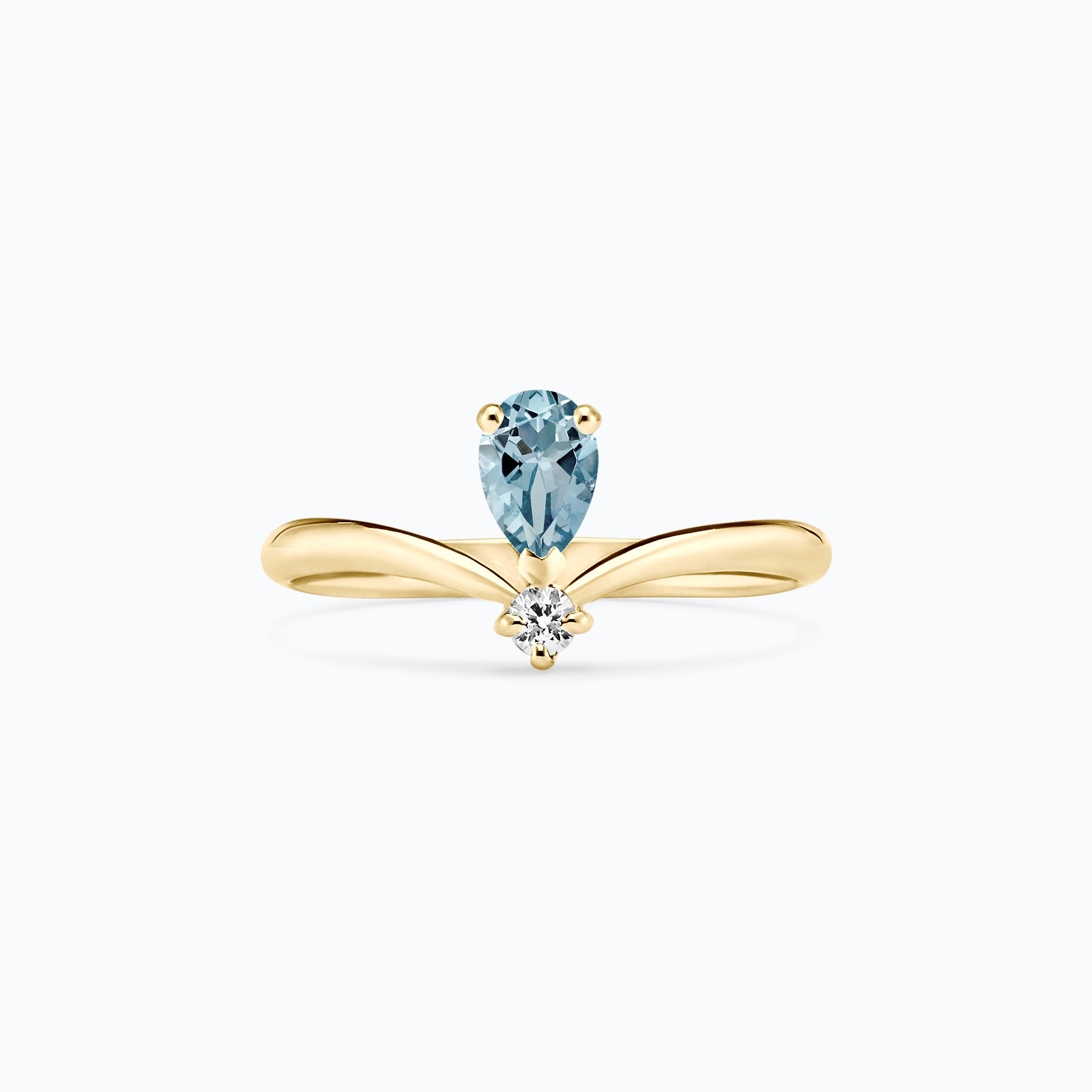 Solitaire Isadora Aigue-marine