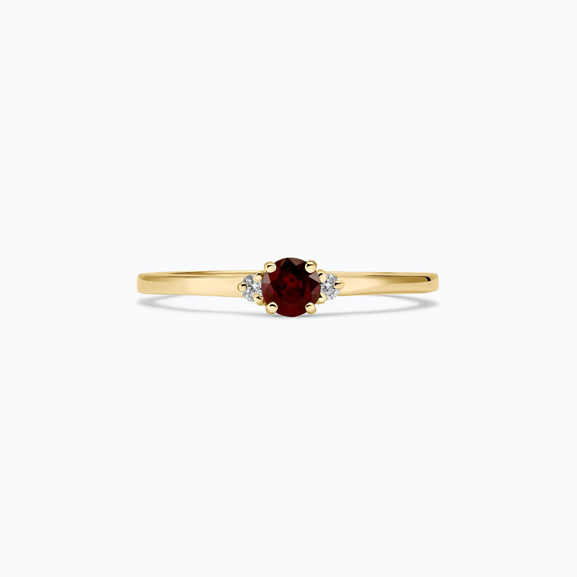 Solitaire Lolly Grenat 3.5 mm
