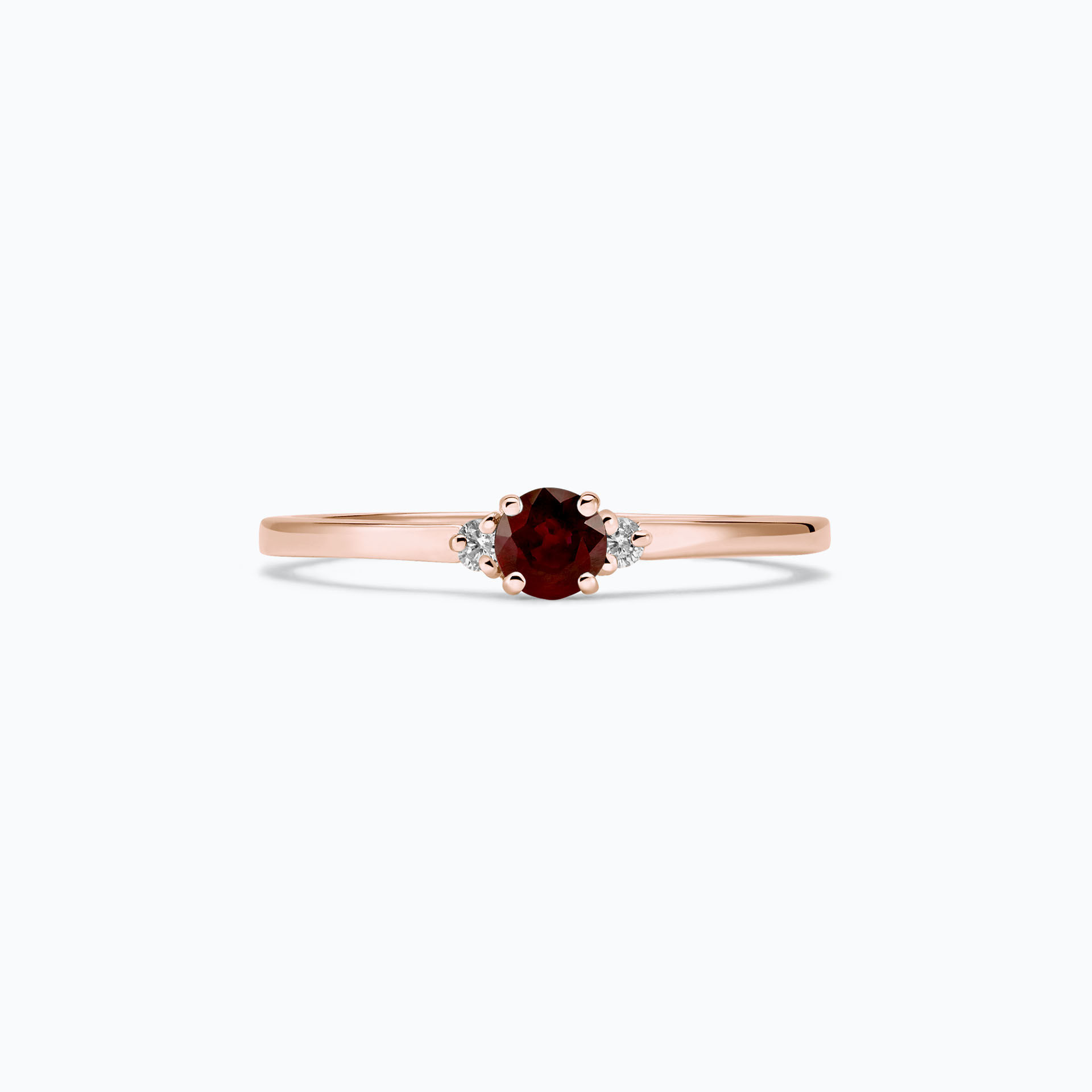 Solitaire Lolly Grenat 3.5 mm
