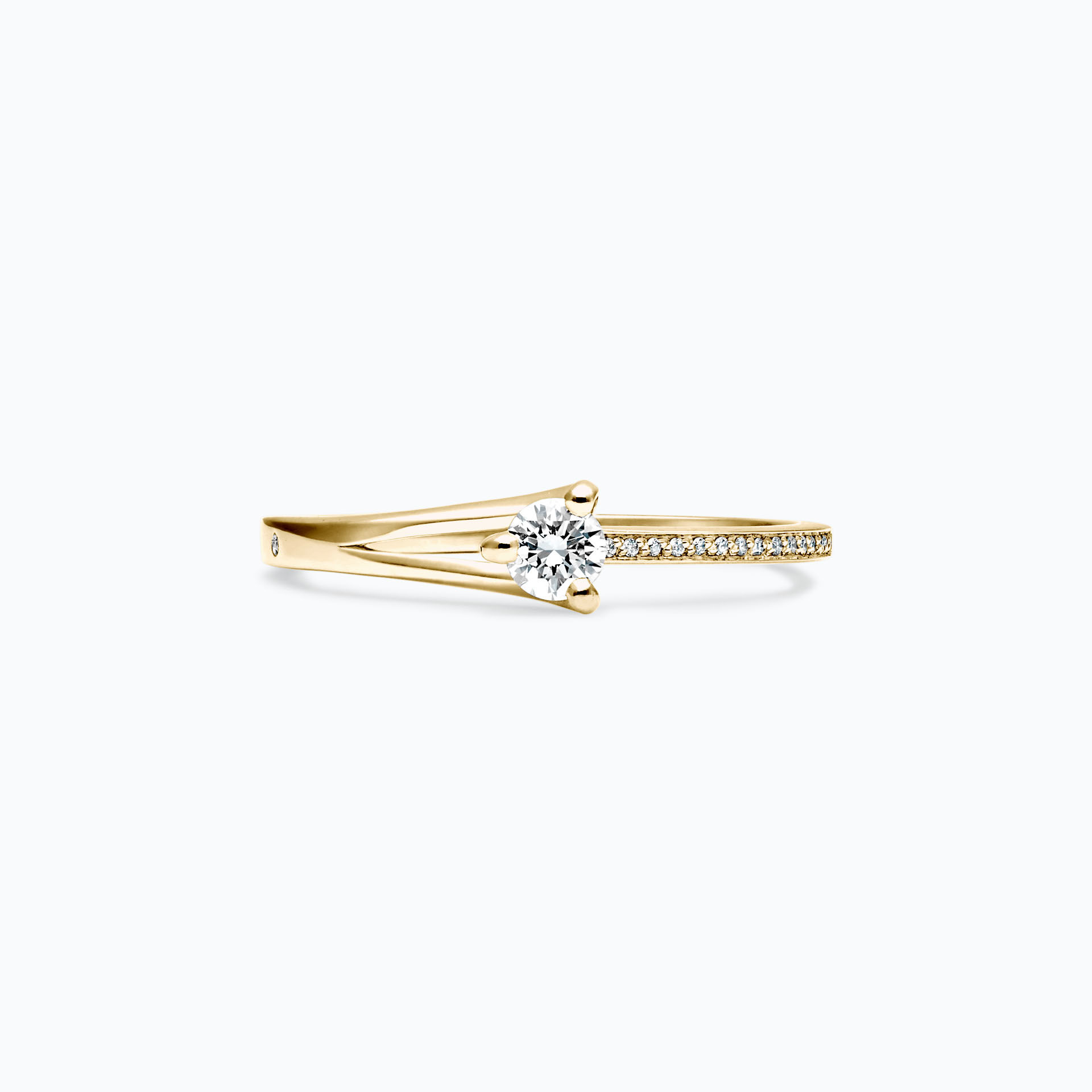 Solitaire Pavé Étoile 0.15 carat