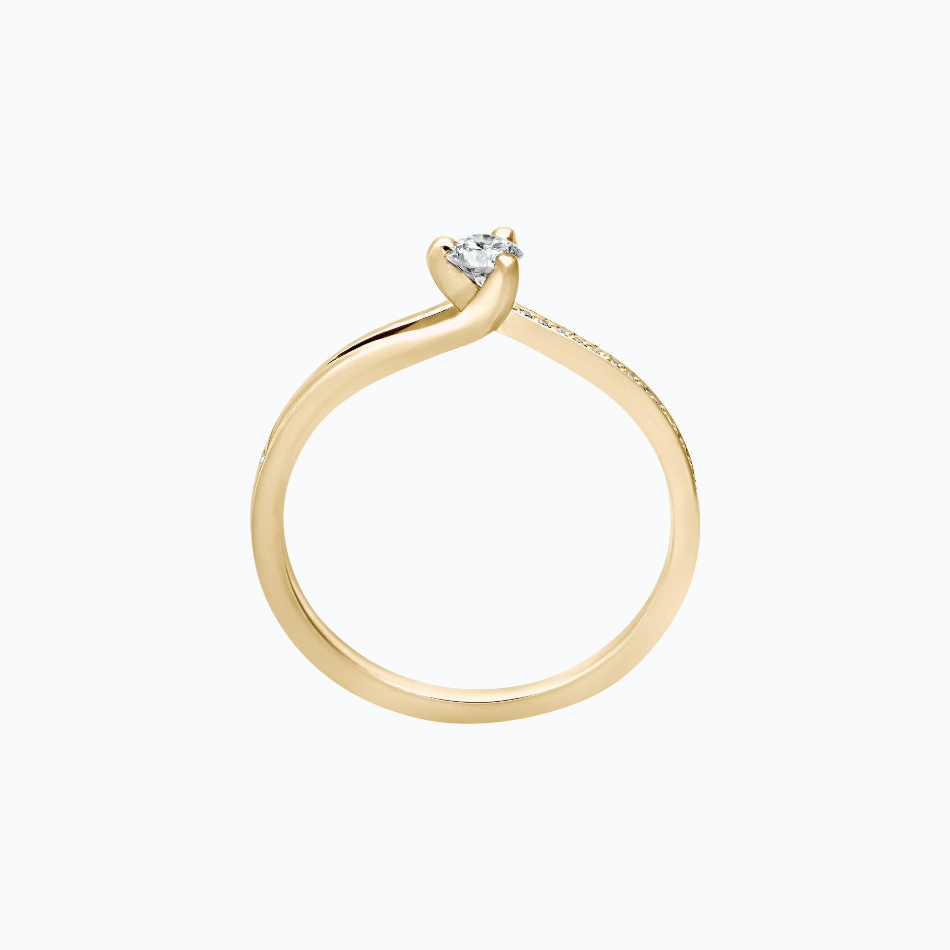 Solitaire Pavé Étoile 0.15 carat