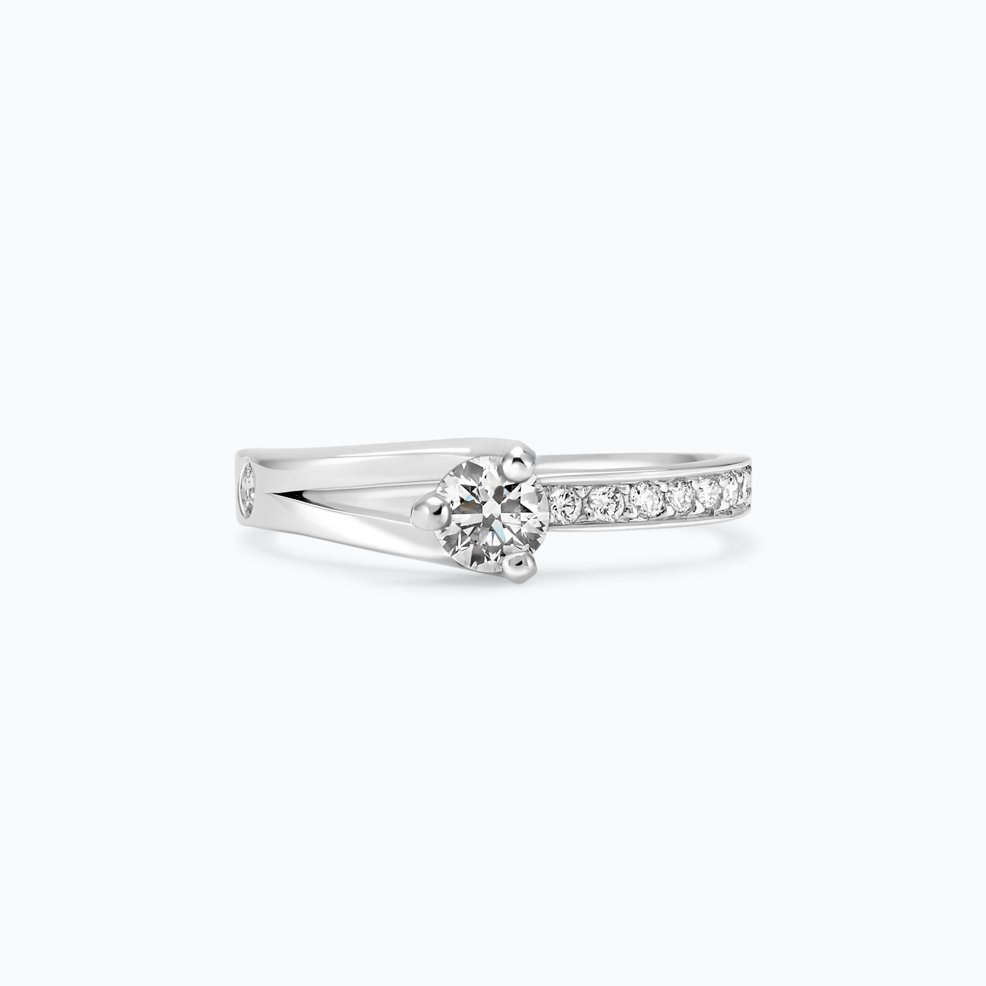 Solitaire Pavé Étoile Éclat