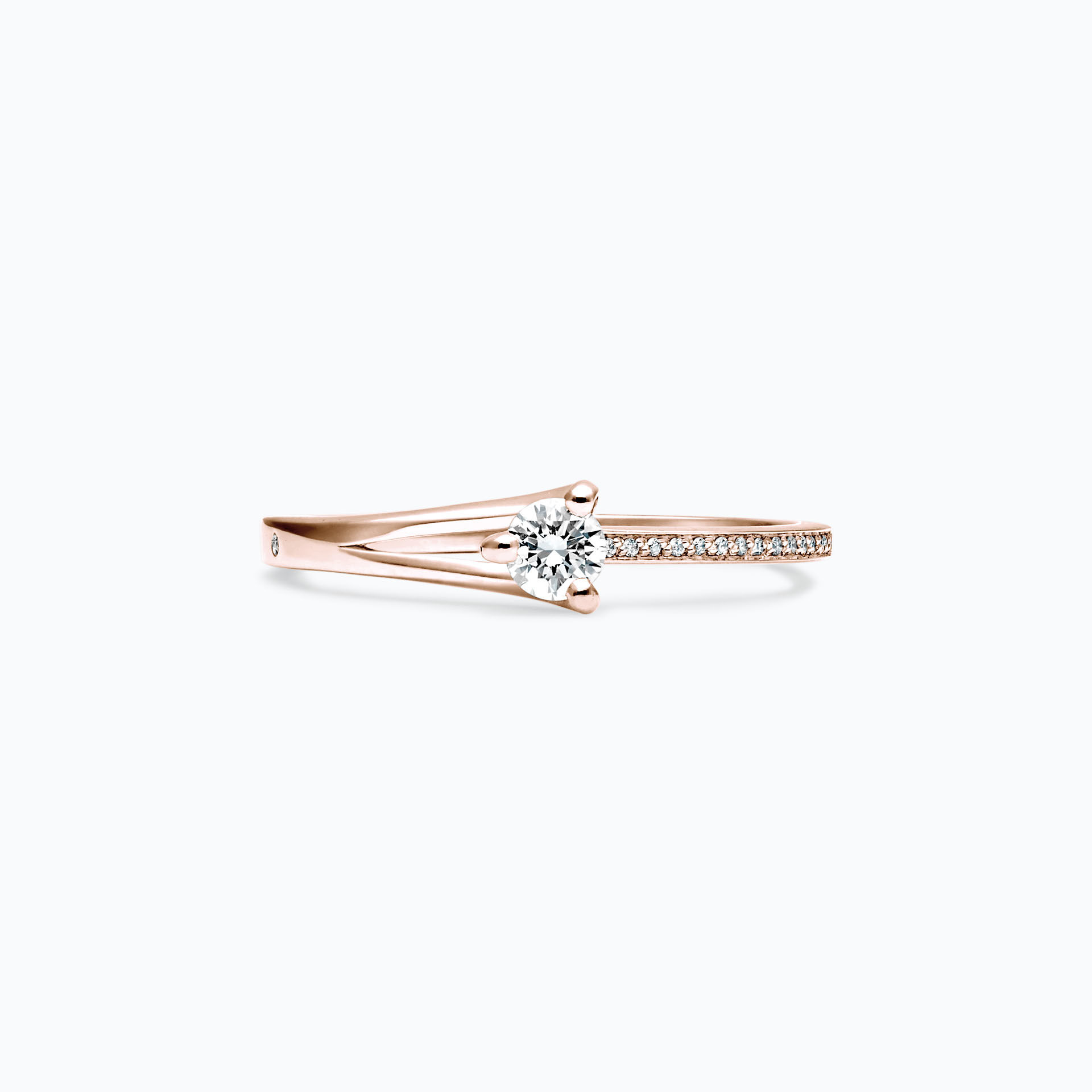 Solitaire Pavé Étoile 0.15 carat