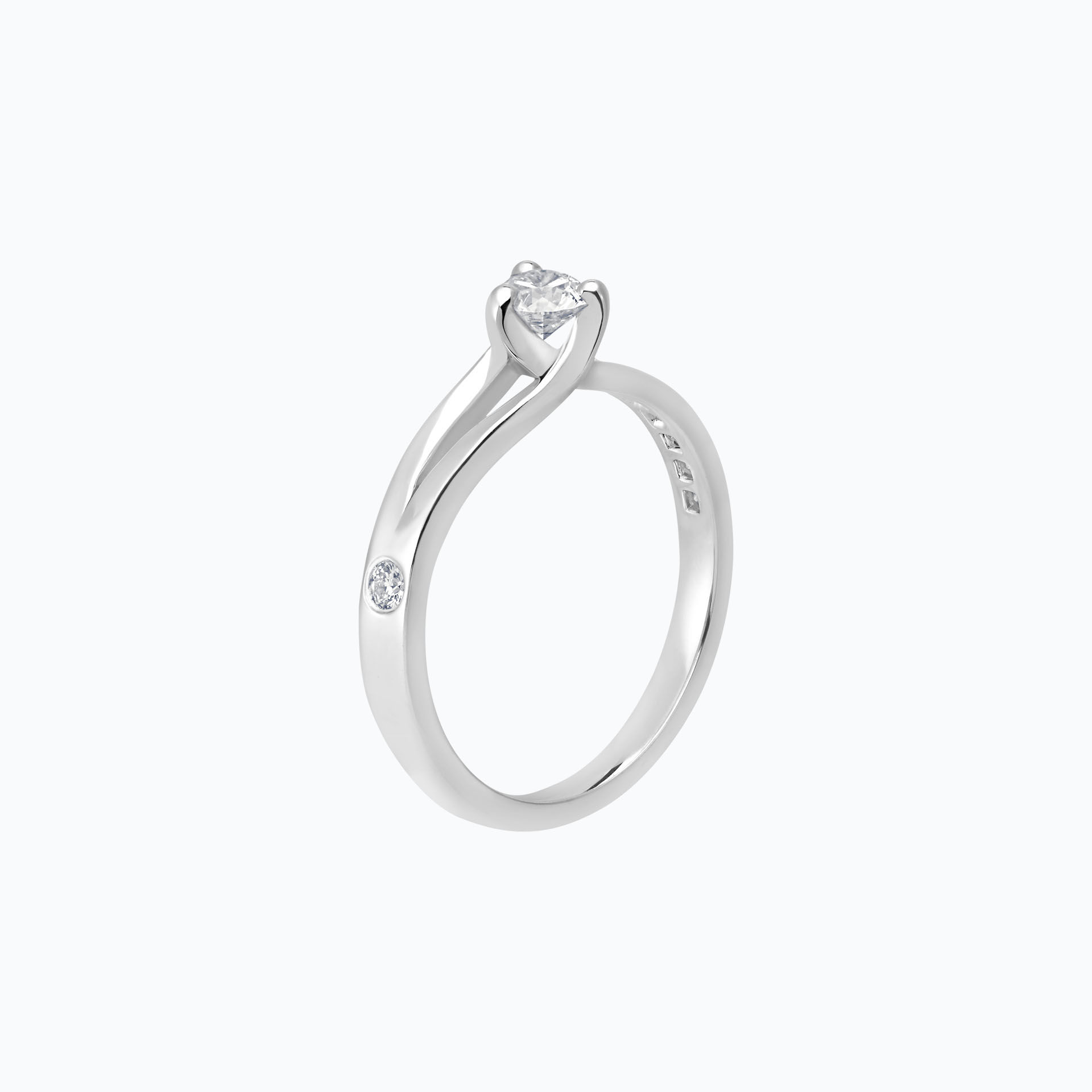 Solitaire Pavé Étoile Éclat