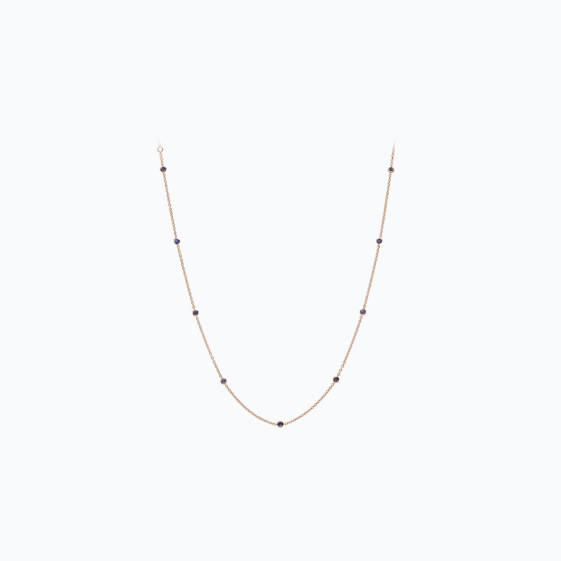 Collier Blossom 9 Saphirs