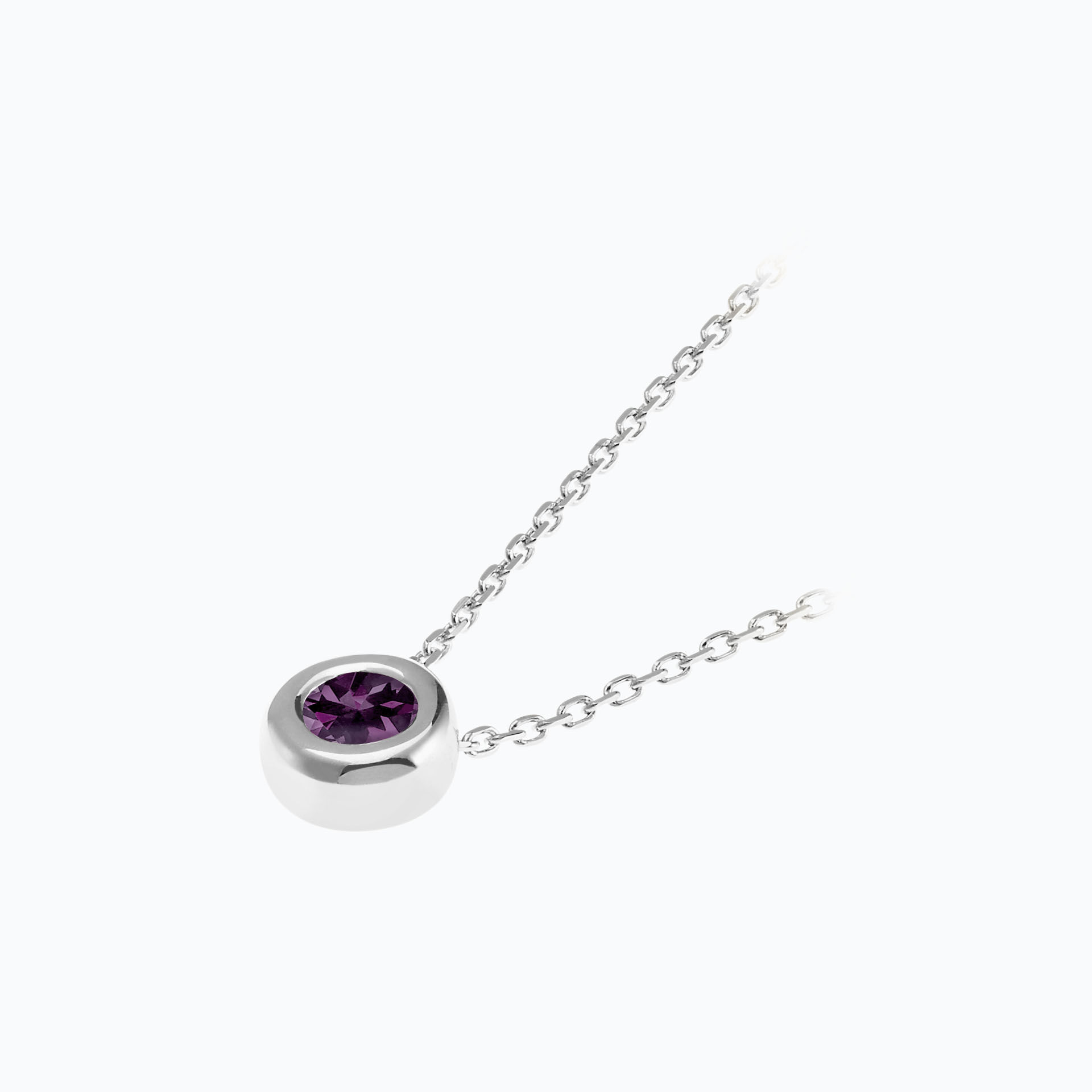 Collier Sfera Saphir Violet
