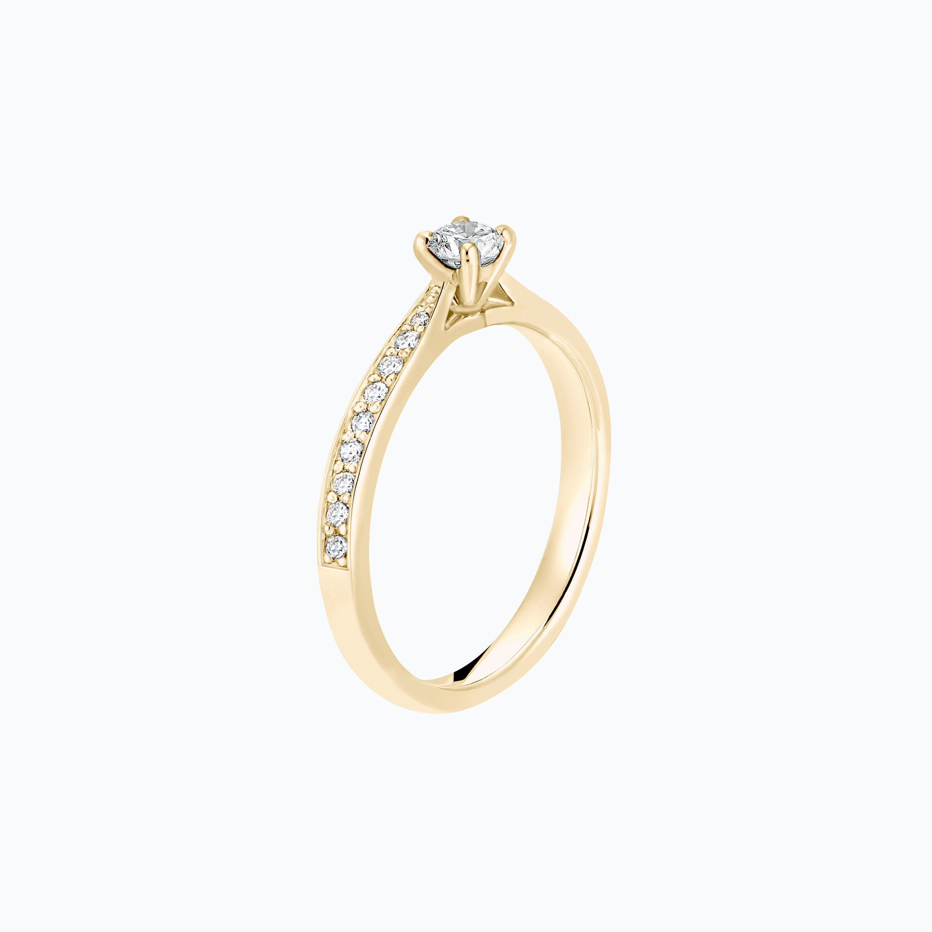 Solitaire Pavé Romance 0.15 carat