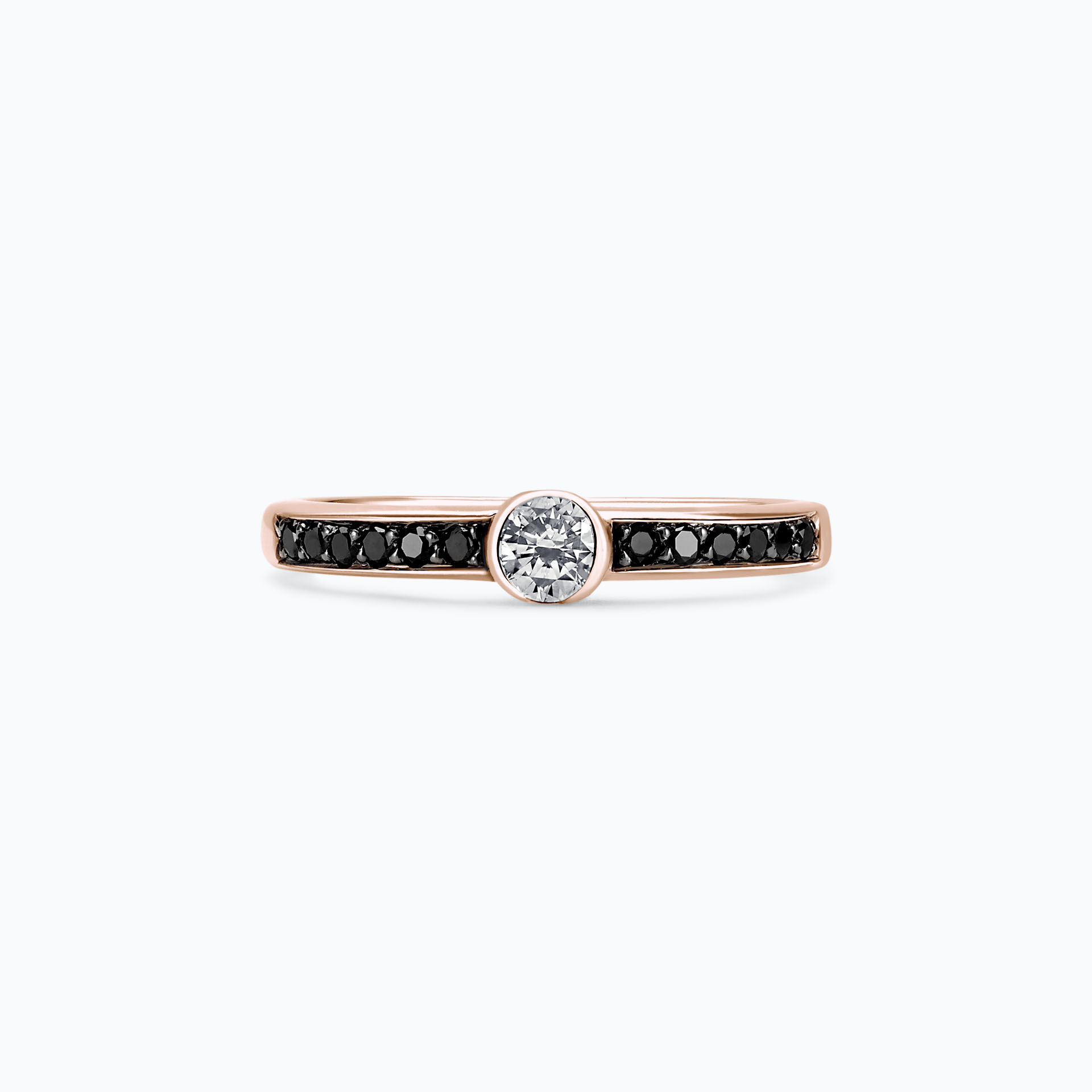 Solitaire Pavé Flora