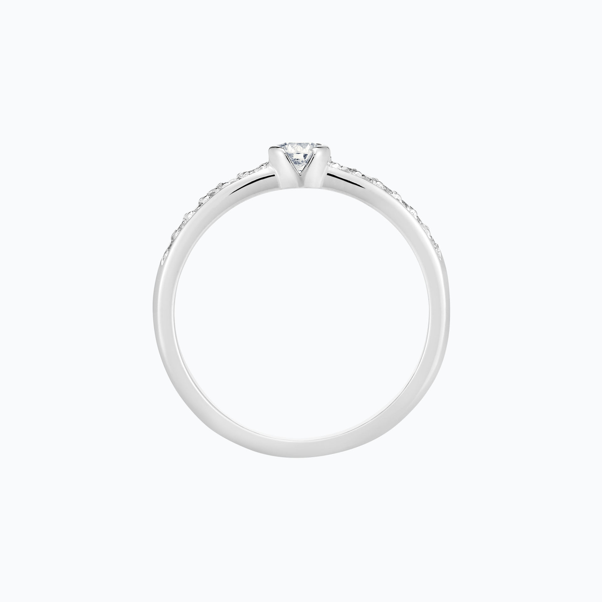 Solitaire Pavé Justine