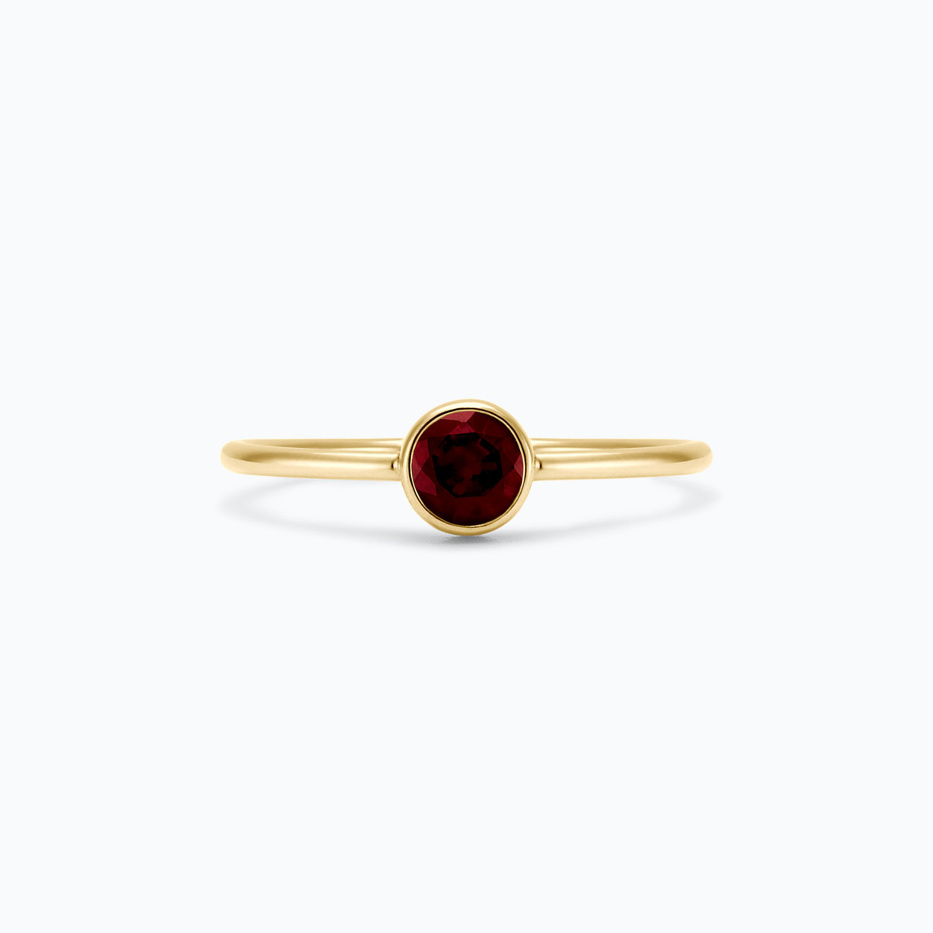 Solitaire Harmony Grenat 4.5 mm