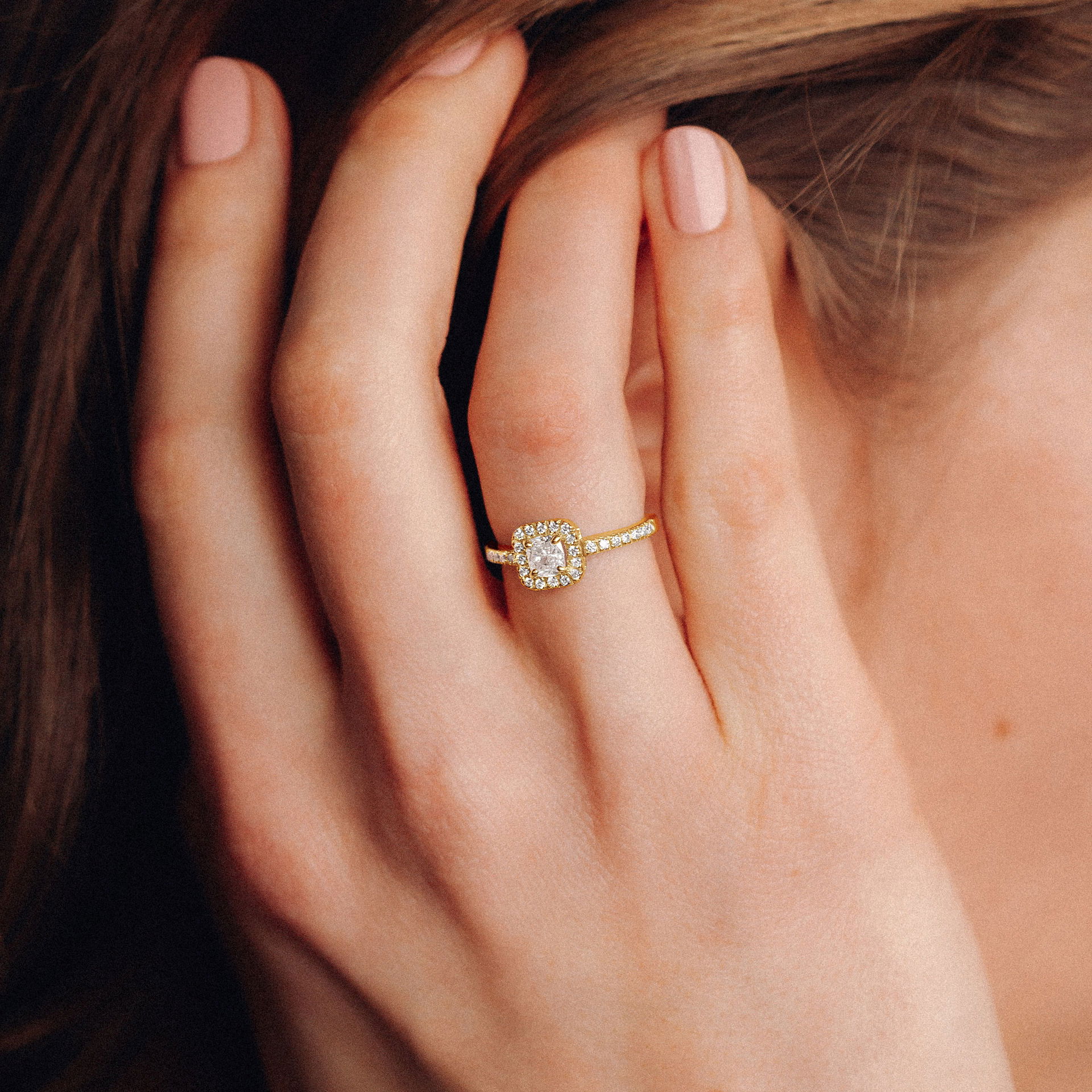 Solitaire Pavé Charlotte