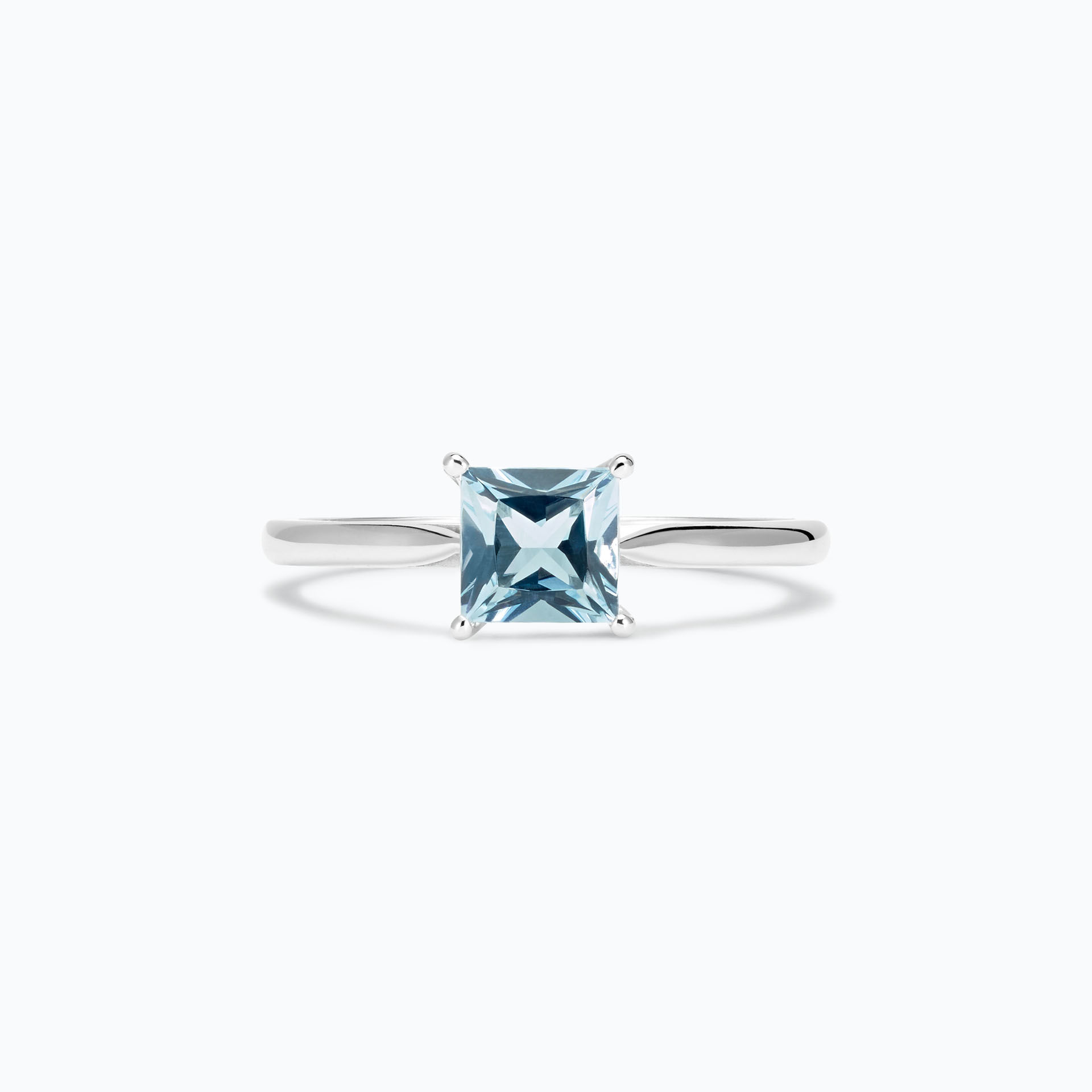 Solitaire Promesse Aigue-marine