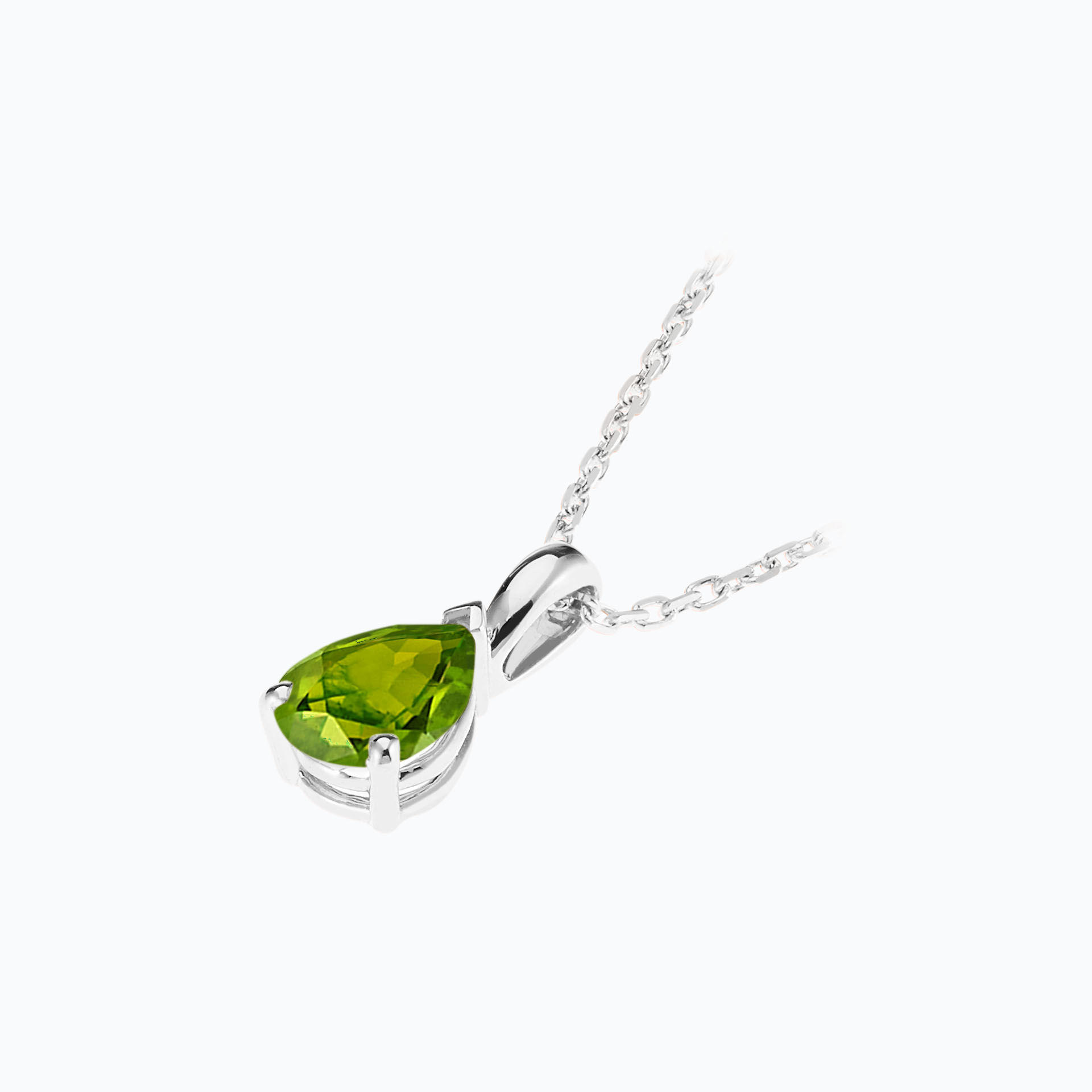 Pendentif Goutte Peridot 7 x 5 mm