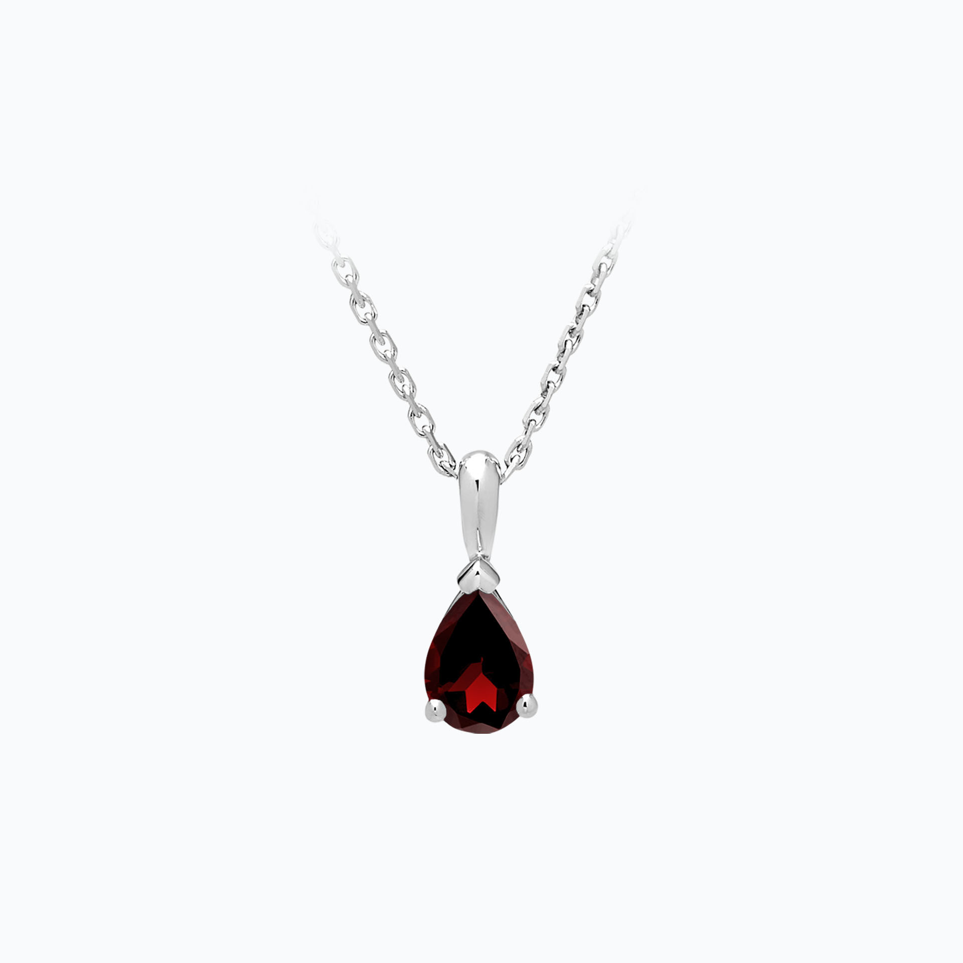Pendentif Goutte Grenat 6 x 4 mm