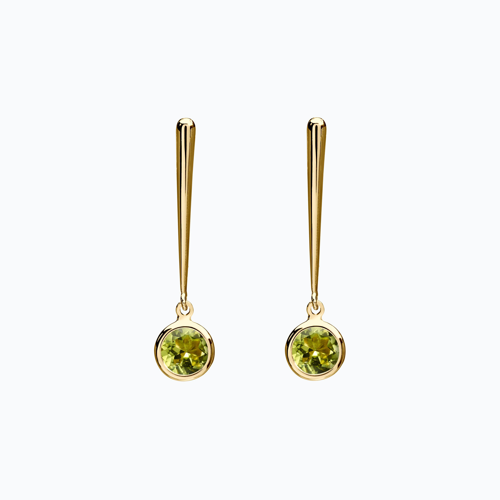 Pendants Nymphéa Péridot