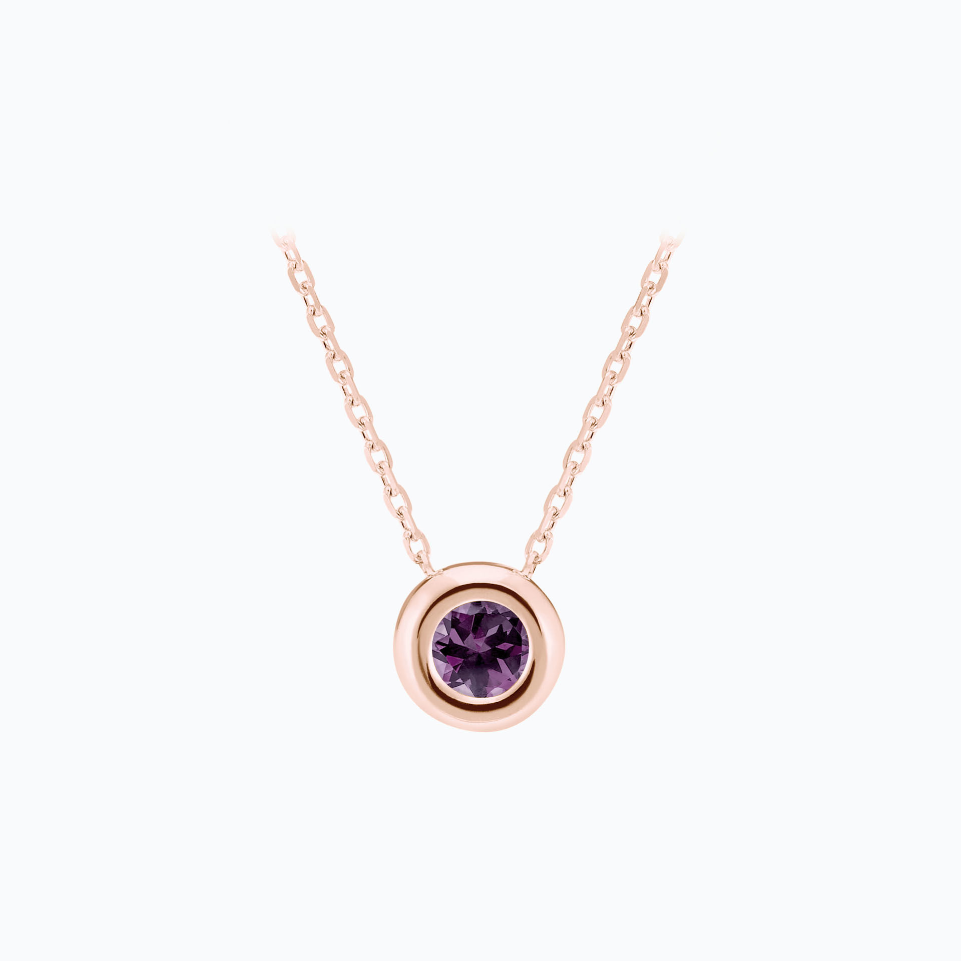 Collier Sfera Saphir Violet