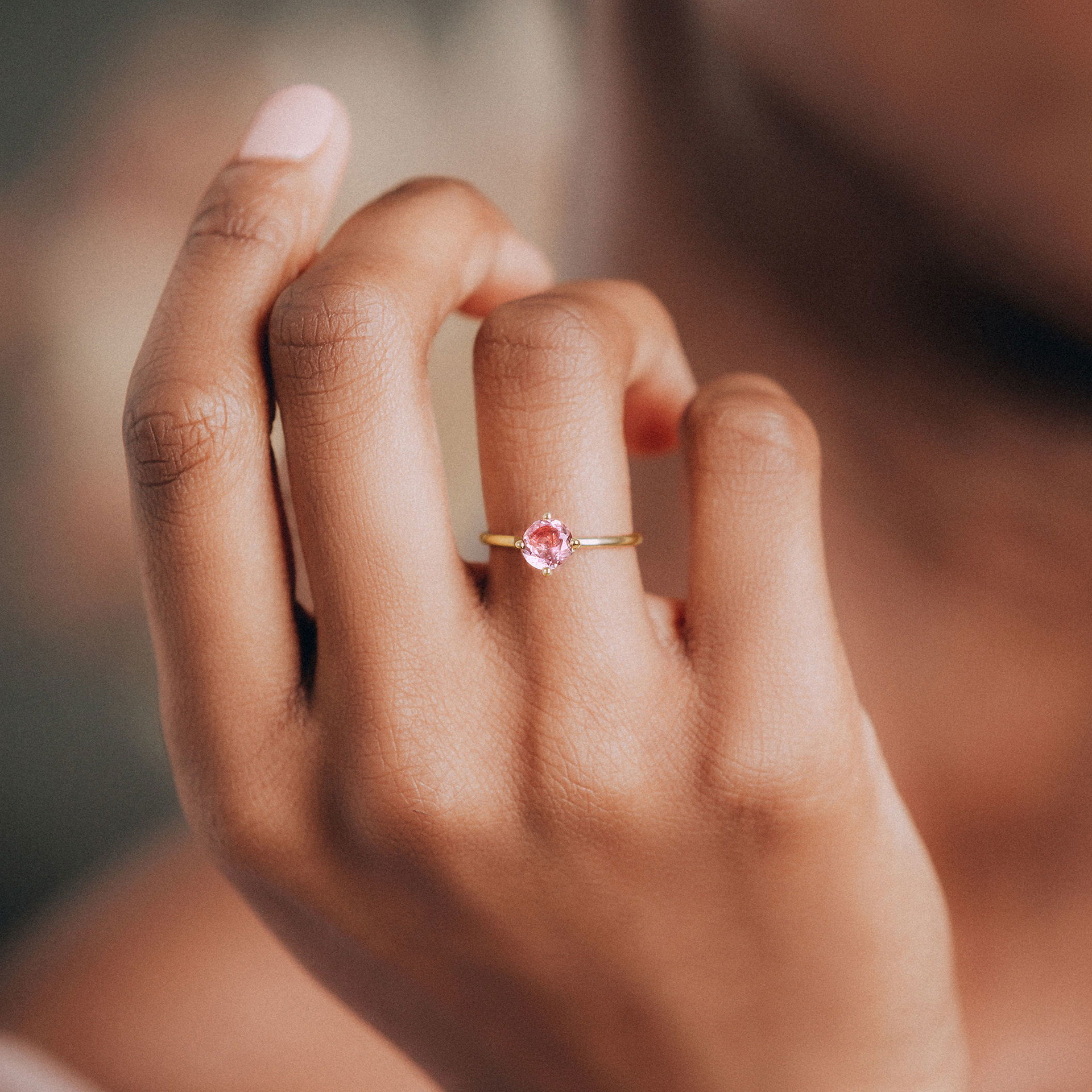 Solitaire Alva Tourmaline 6 mm