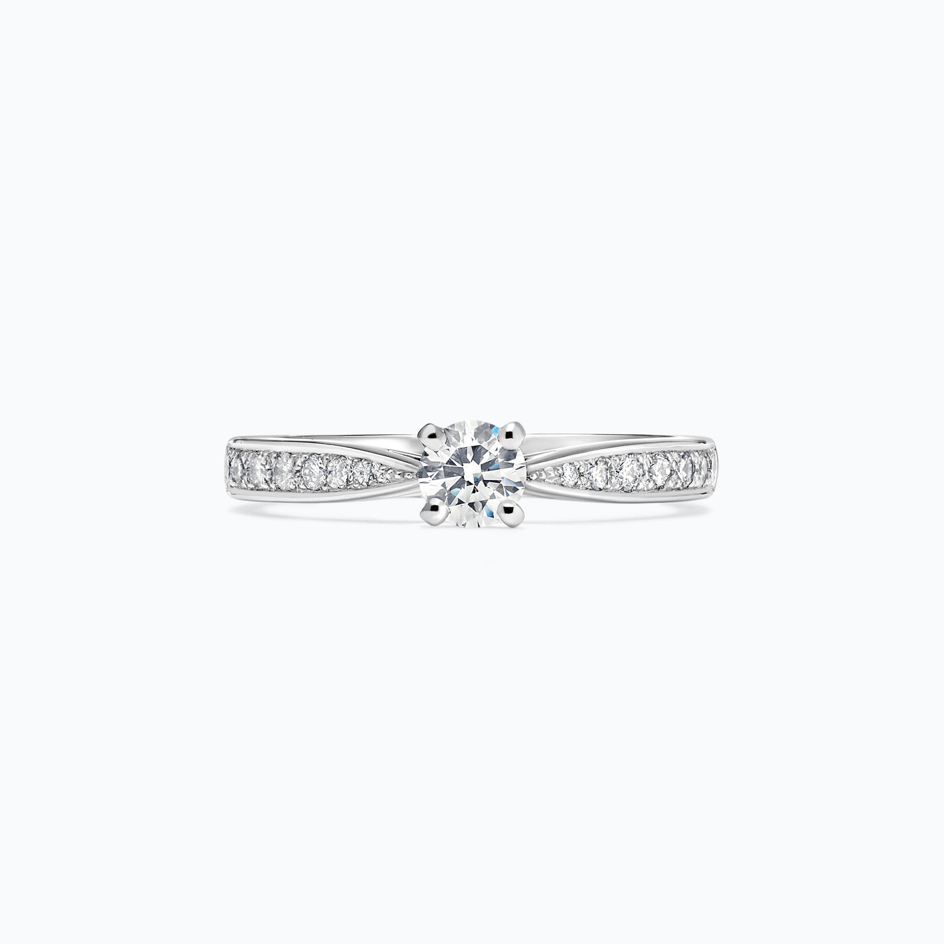 Solitaire Pavé Romance Éclat