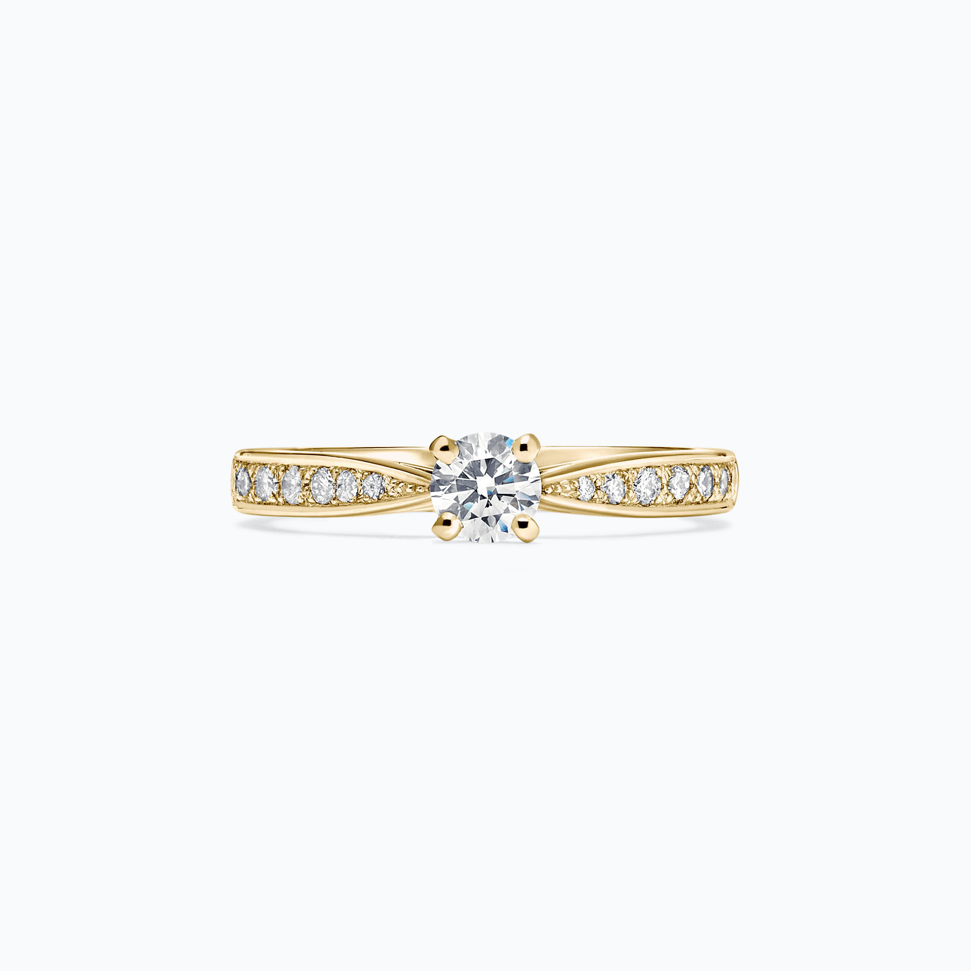 Solitaire Pavé Romance Éclat