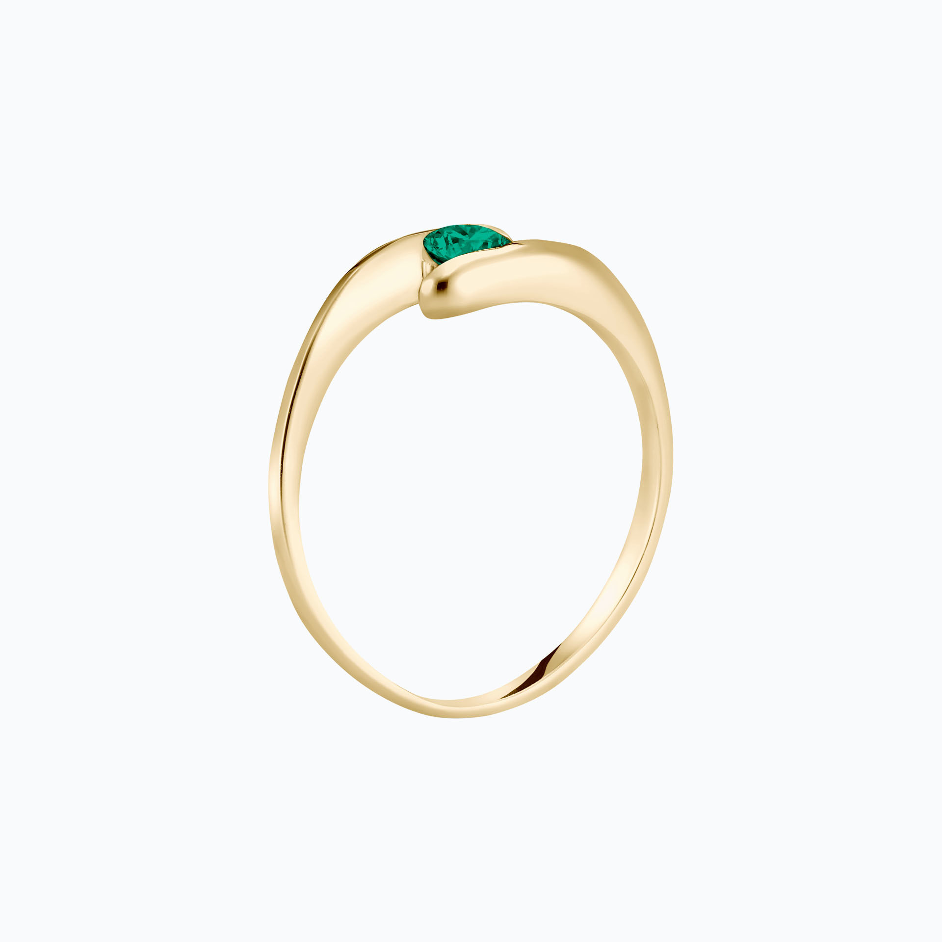 Solitaire Jane Émeraude 3.5 mm