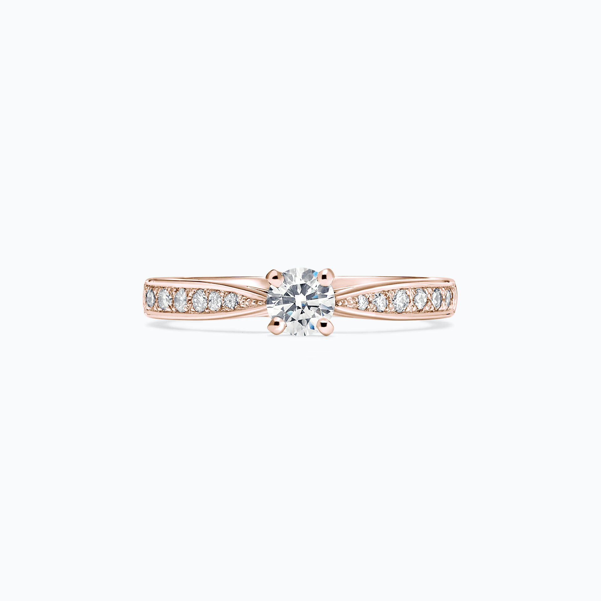 Solitaire Pavé Romance Éclat